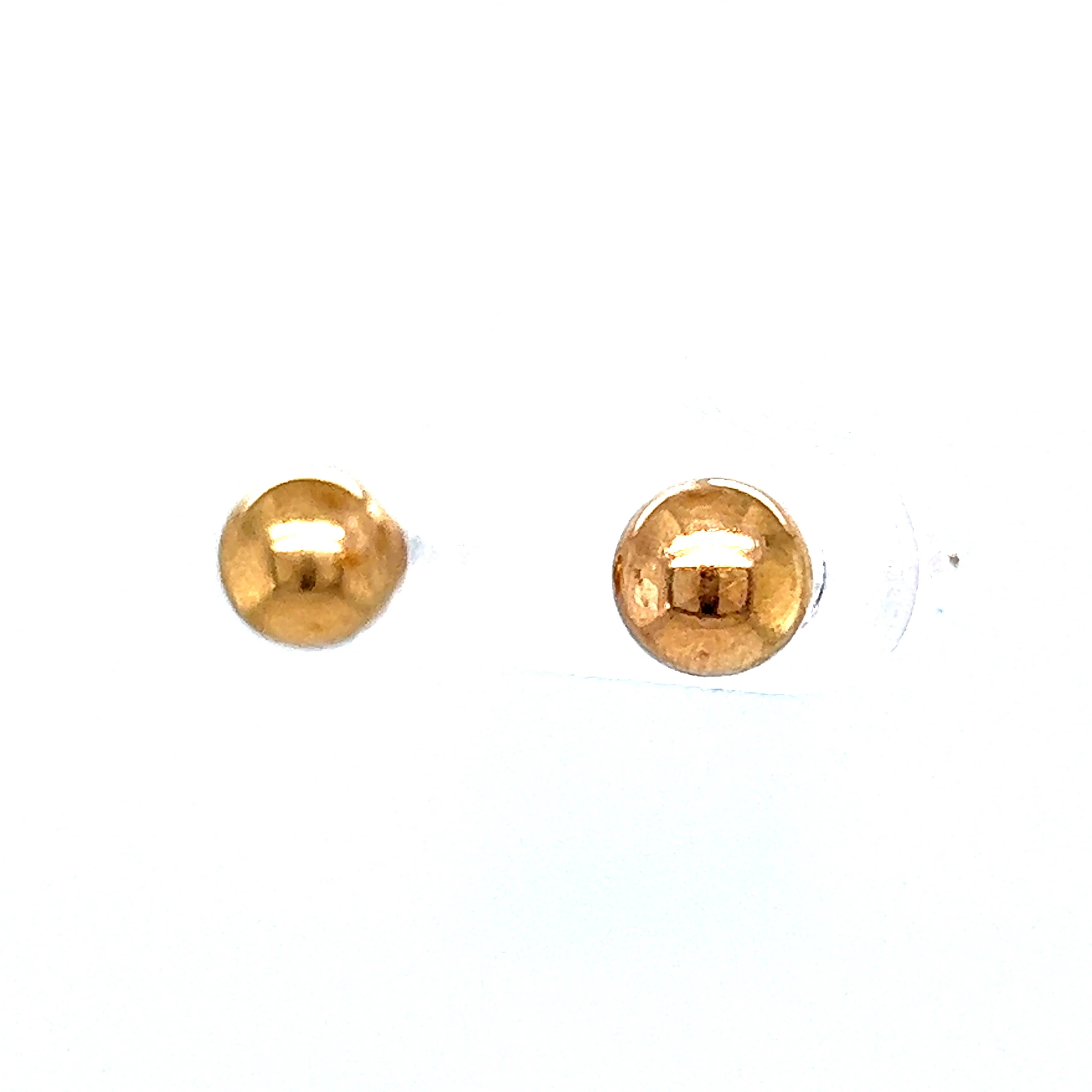 Stylish Stud Earrings in 14k Yellow Gold in Yellow Gold - Image 2