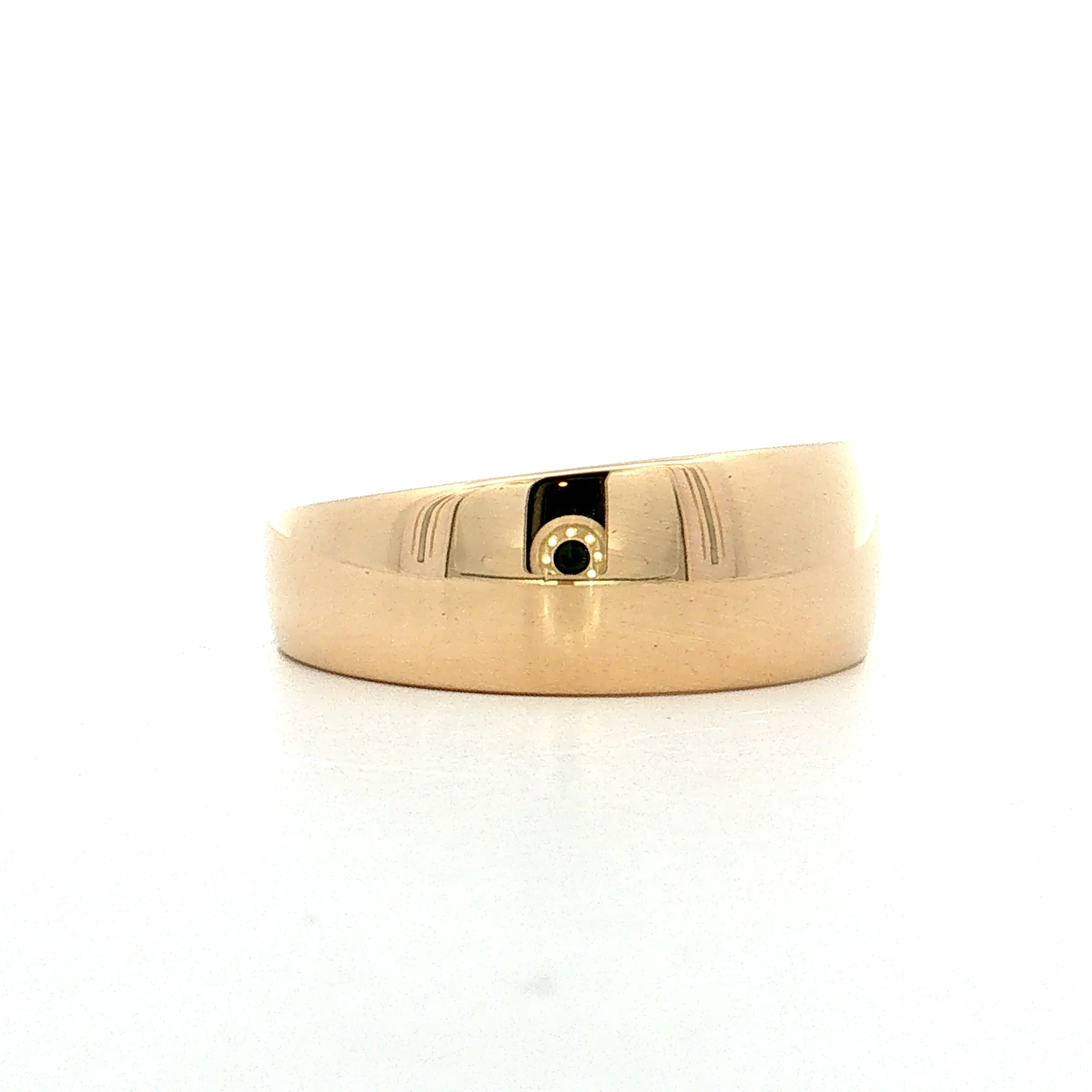 Tapered European Edge Band 14k Yellow Gold - Image 3