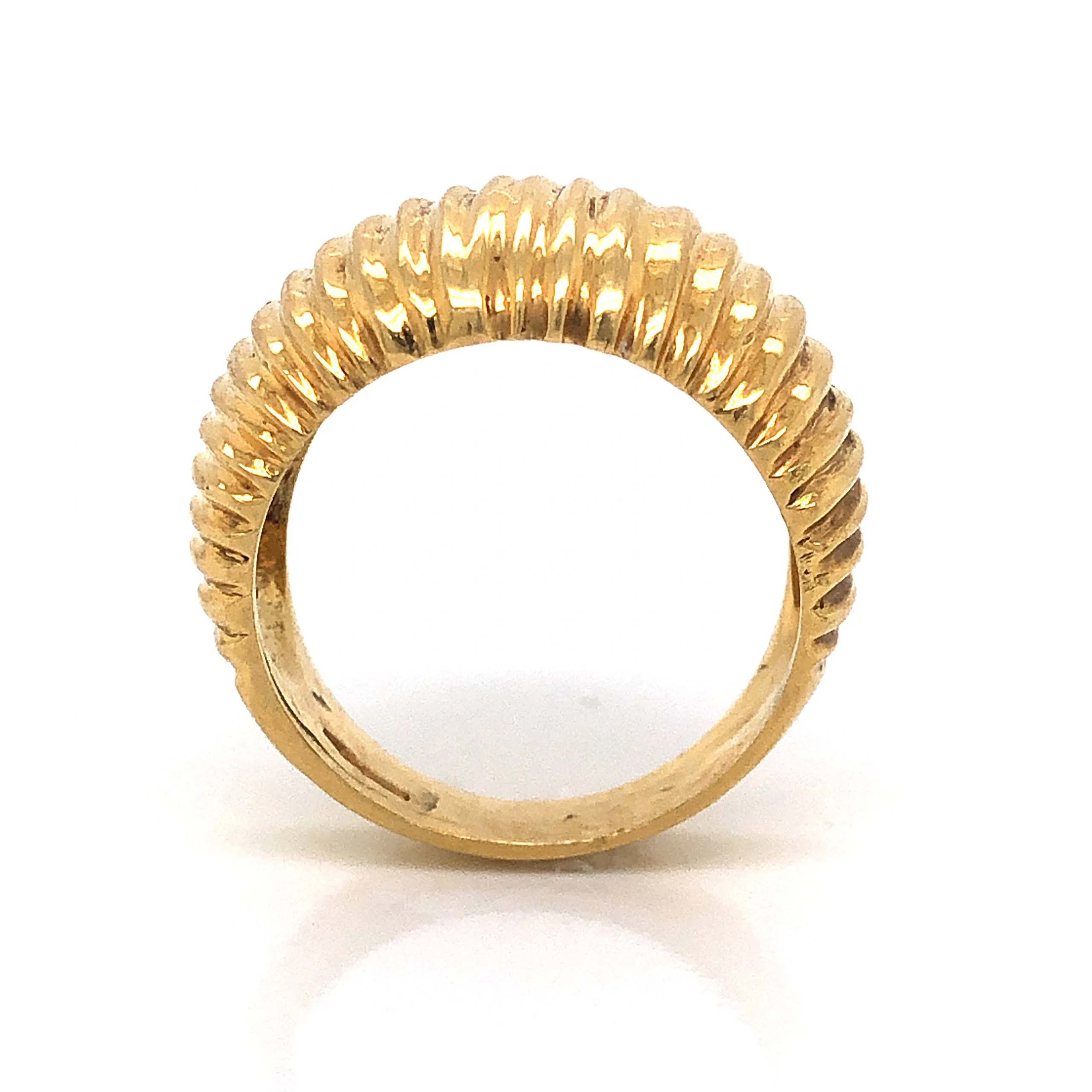 Textured Statement Ring in 18k Yellow Gold - Image 4