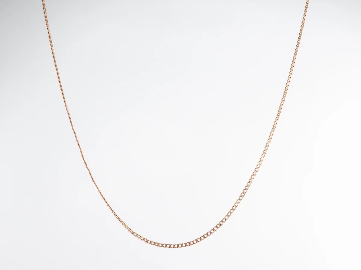 Thin 18 Inch Necklace in 14k Yellow Gold
