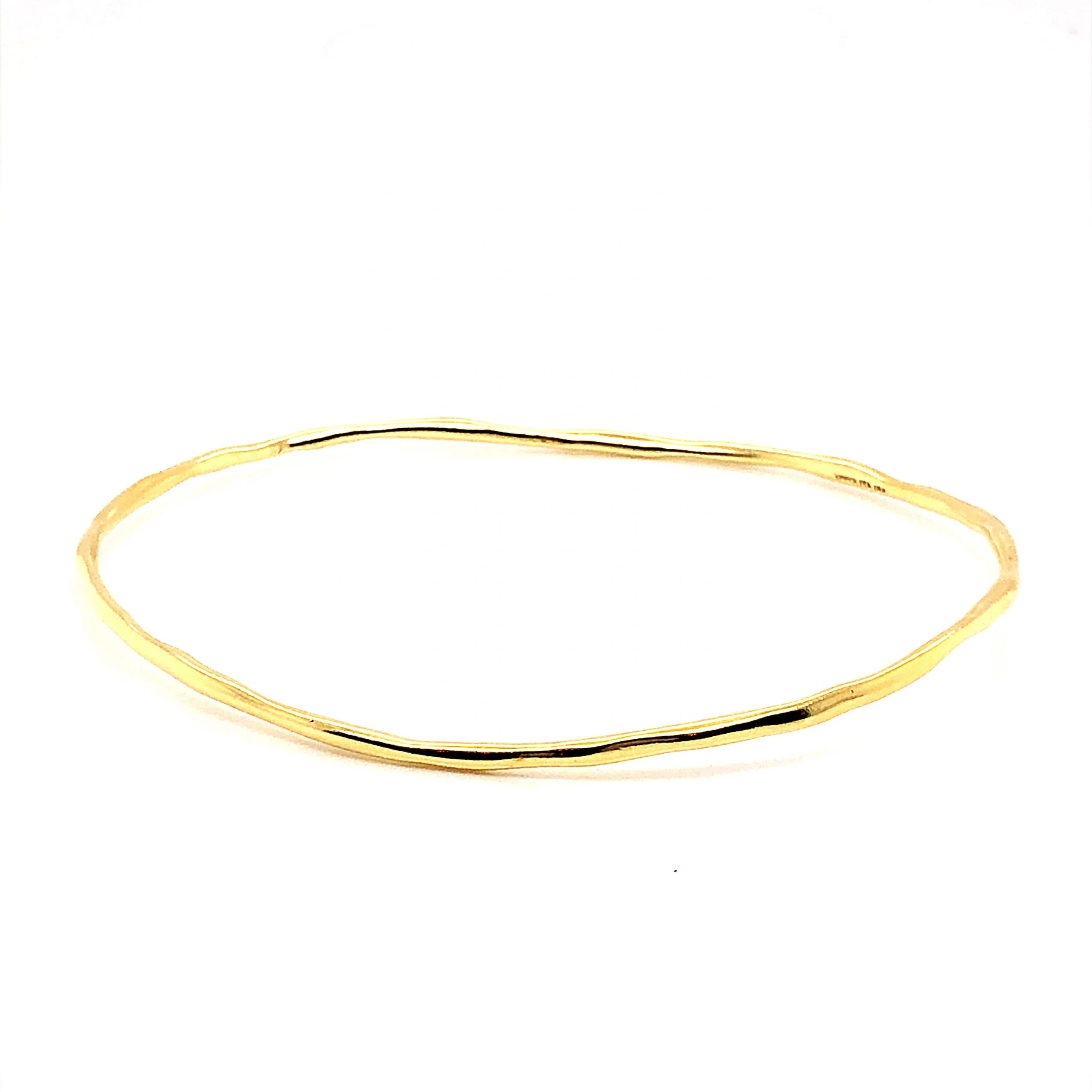 Thin Bangle Bracelet in 18k Yellow Gold - Image 3