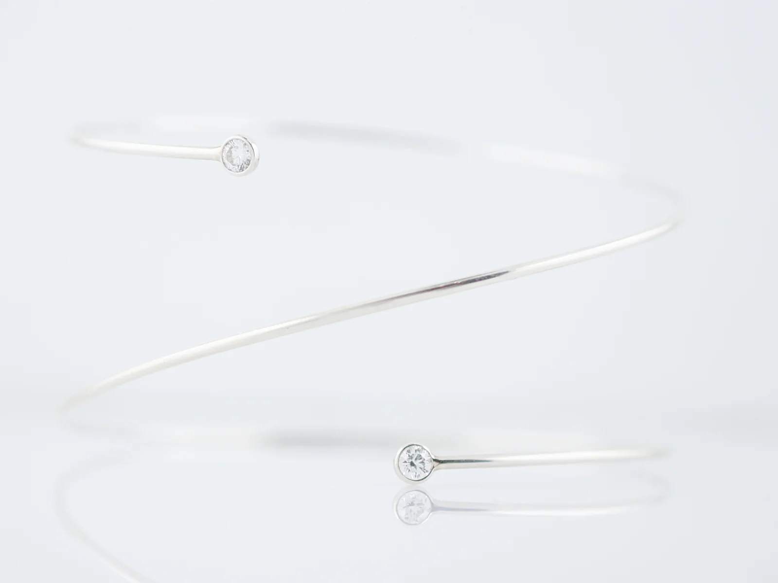 Tiffany & Co Bracelet Modern .22 Round Brilliant Cut Diamonds in Sterling Silver