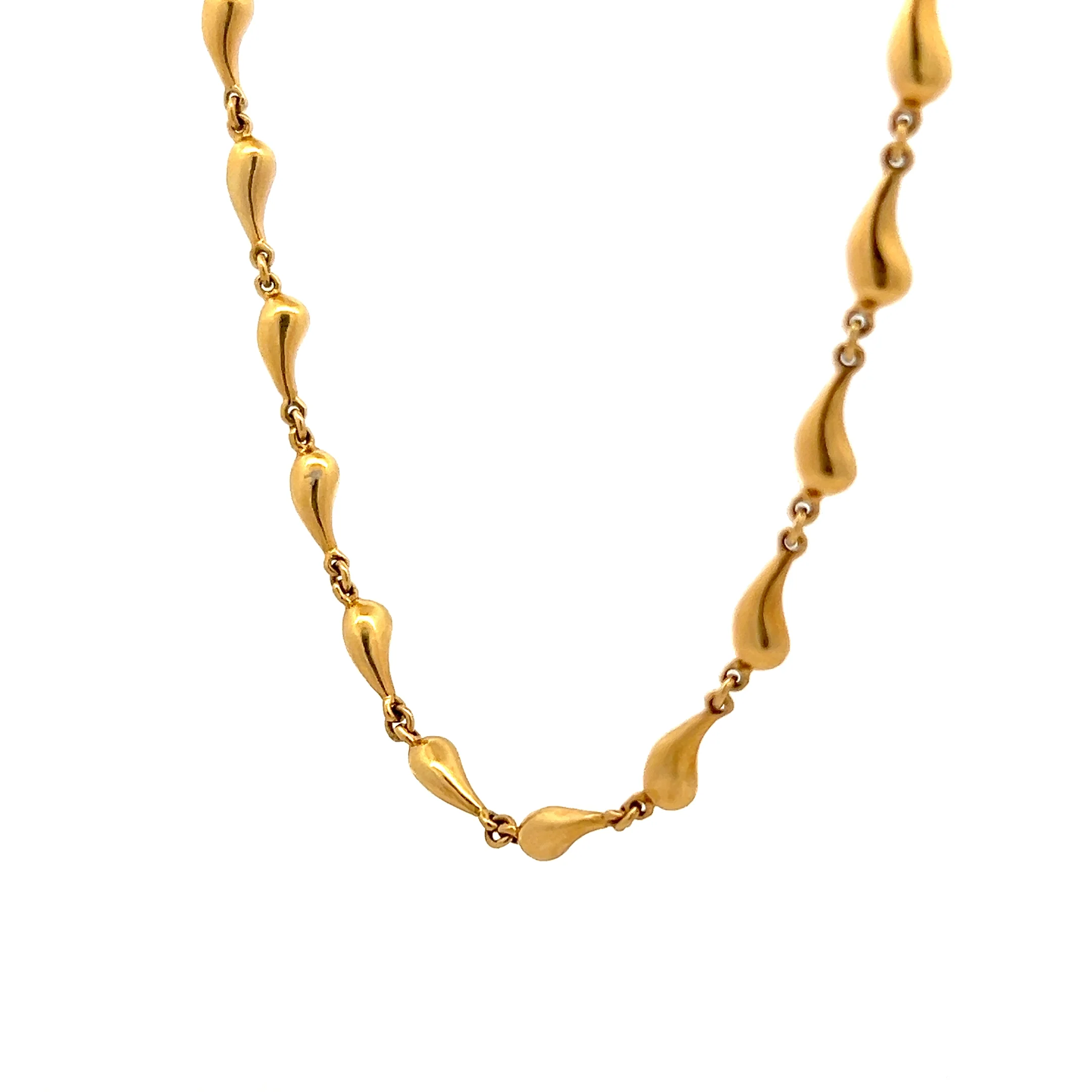 Tiffany & Co. Elsa Peretti Teardrop Necklace 18k - Image 2