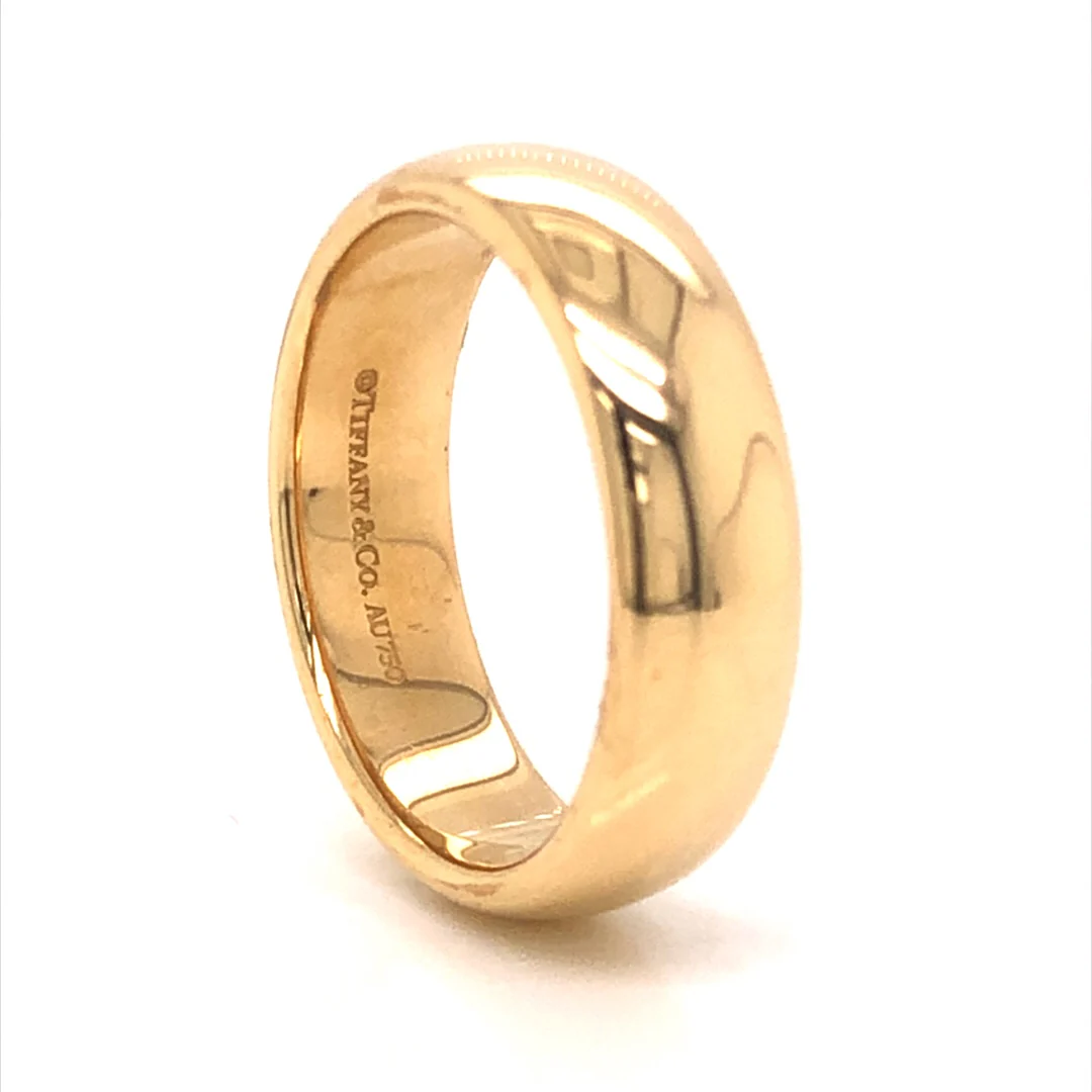 Tiffany & Co. Men's Wedding Band in 18k Yellow Gold - Image 4