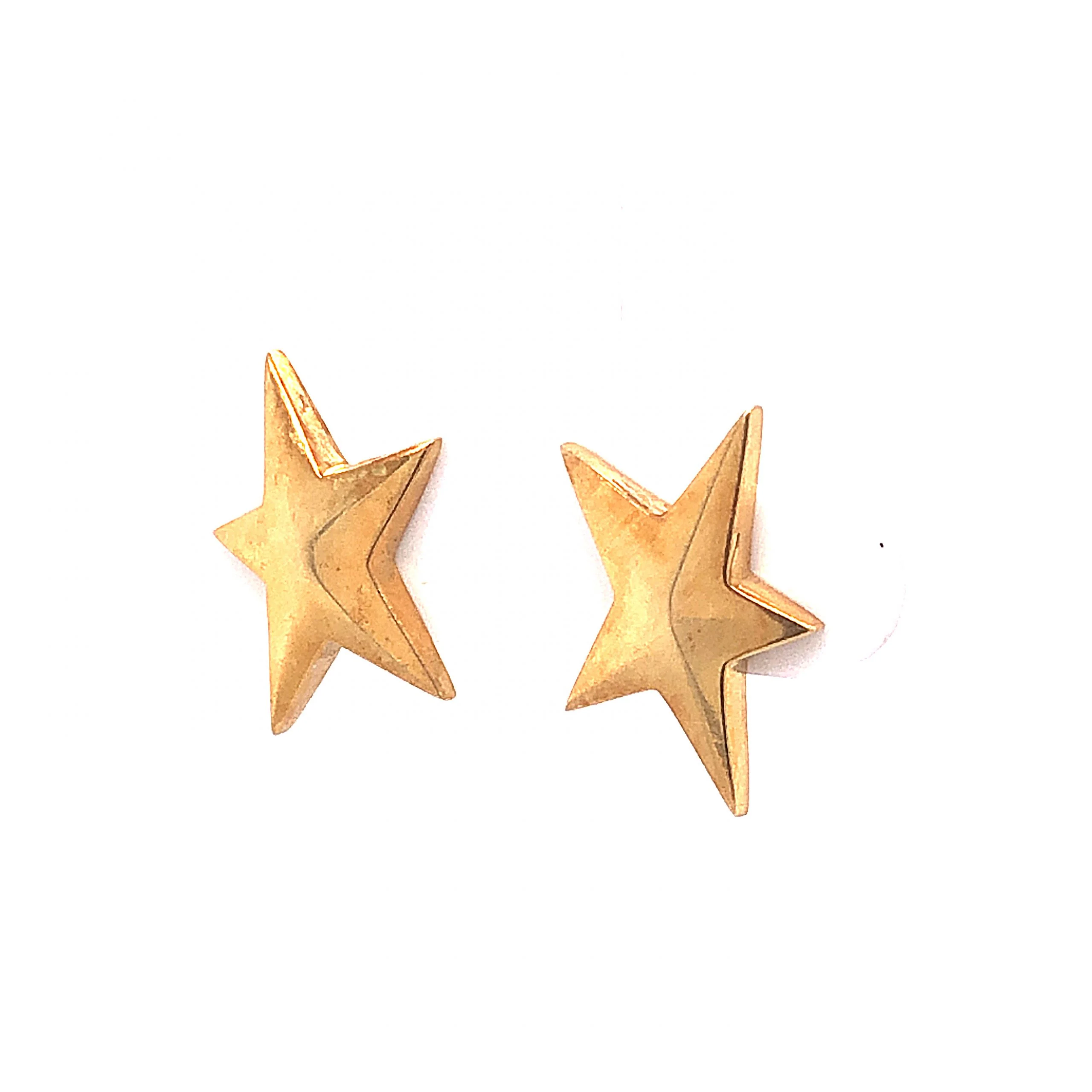 Tiffany & Co. Star Stud Earrings in 18k Yellow Gold - Image 2