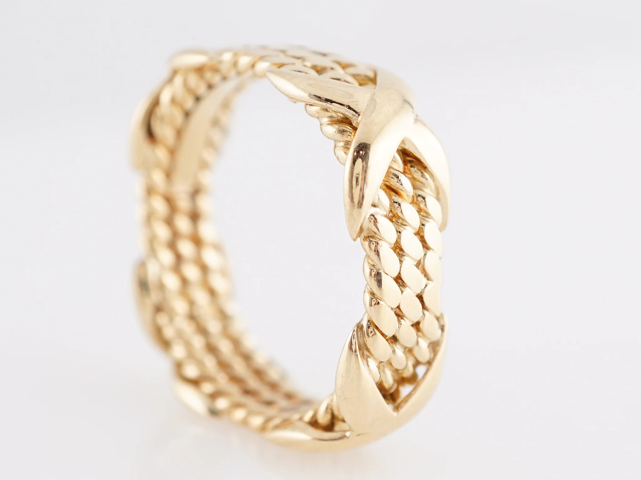 Tiffany Schlumberger X Ring in 18K Yellow Gold - Image 4