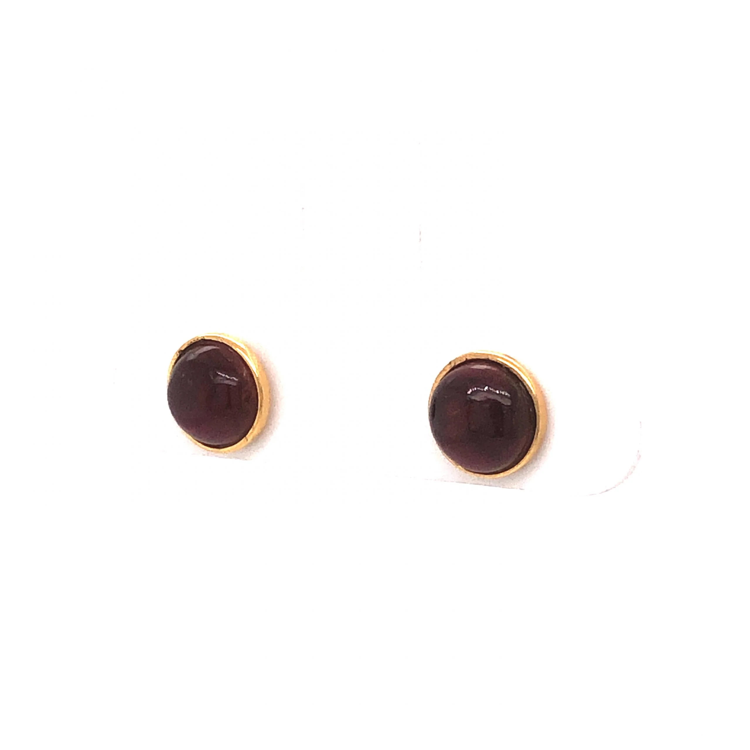 Tourmaline Stud Earrings in 18k Yellow Gold - Image 2