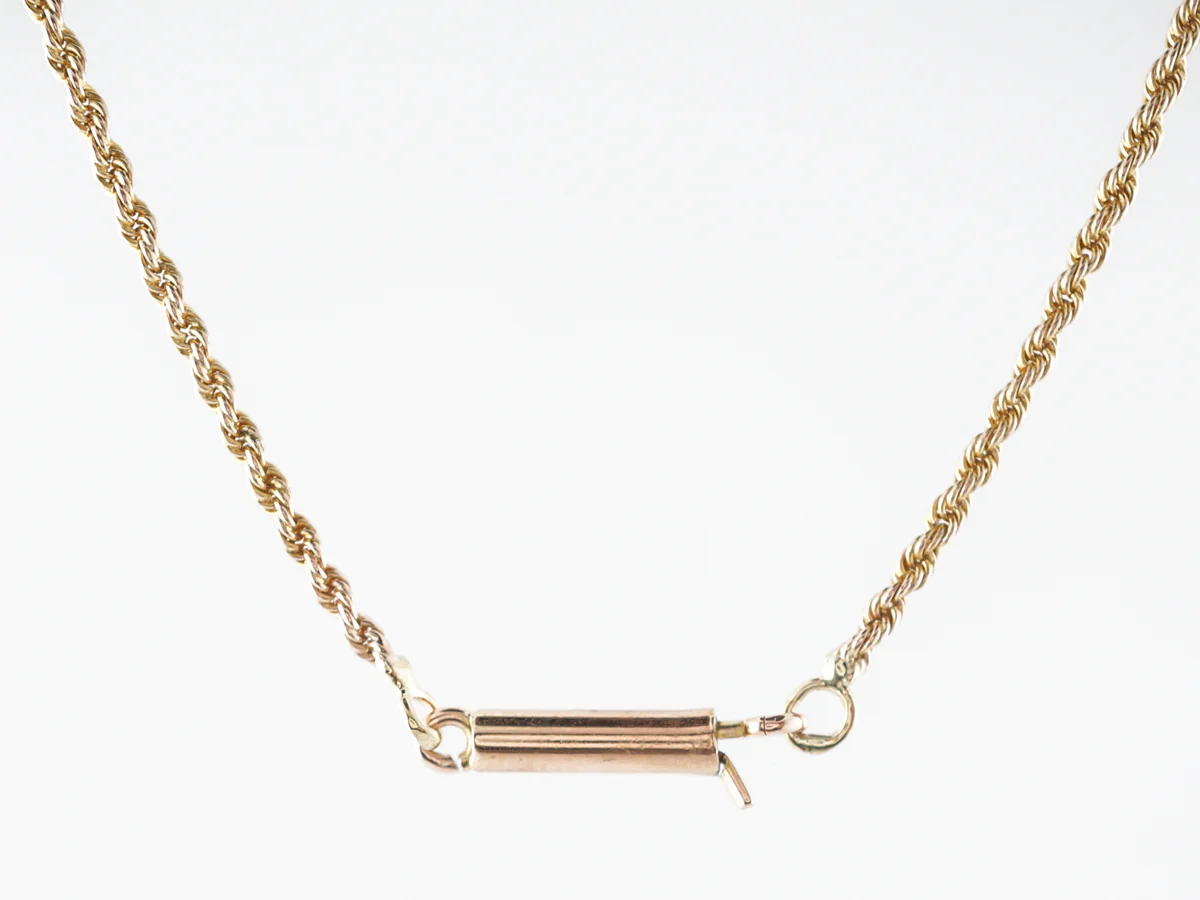 Twisted Rope Chain Necklace in 14k Yellow Gold - Image 4
