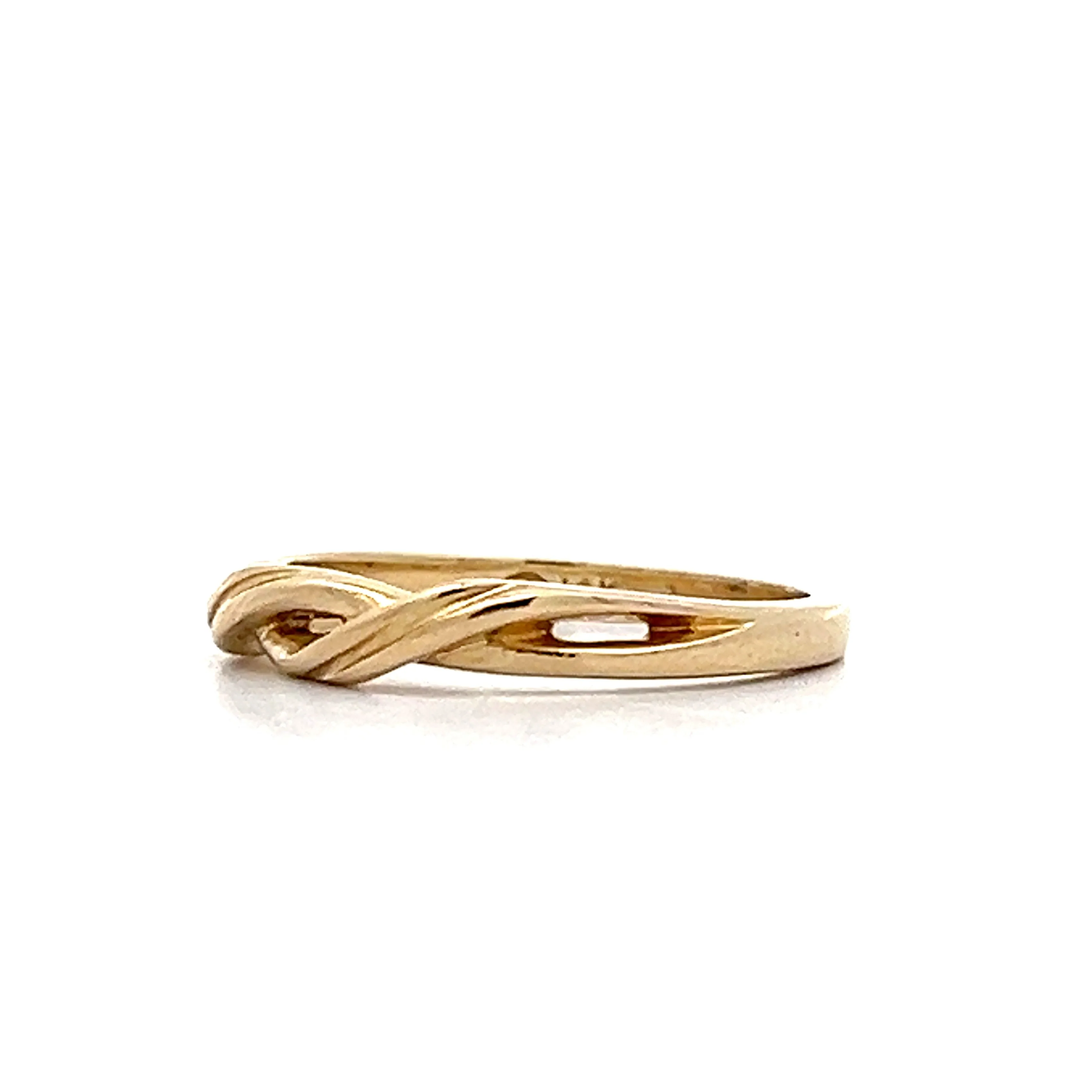 Twisted Stacking Ring in 14k Yellow Gold - Image 2