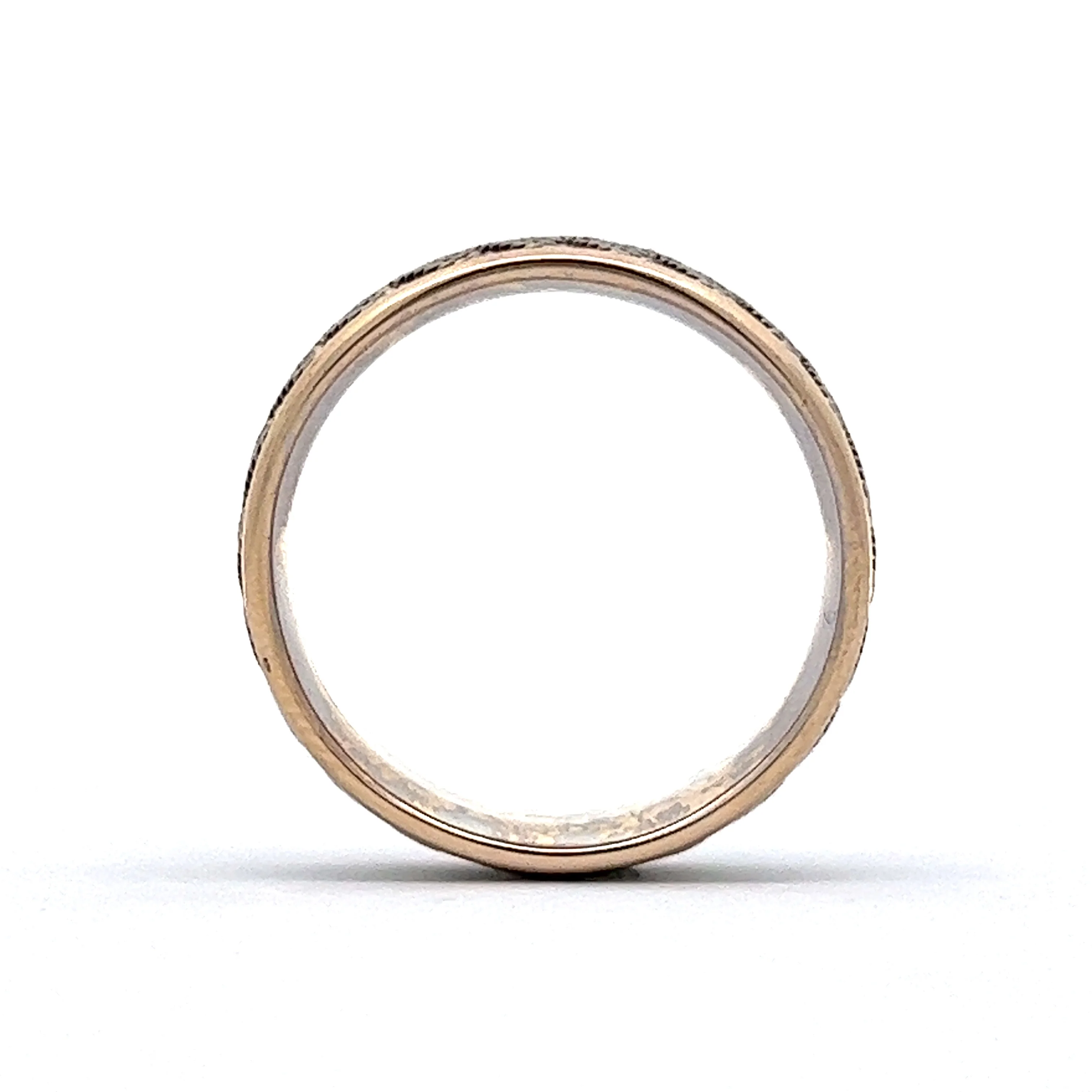8mm Men's Two-Tone Wedding Band in 14k Gold - Image 4