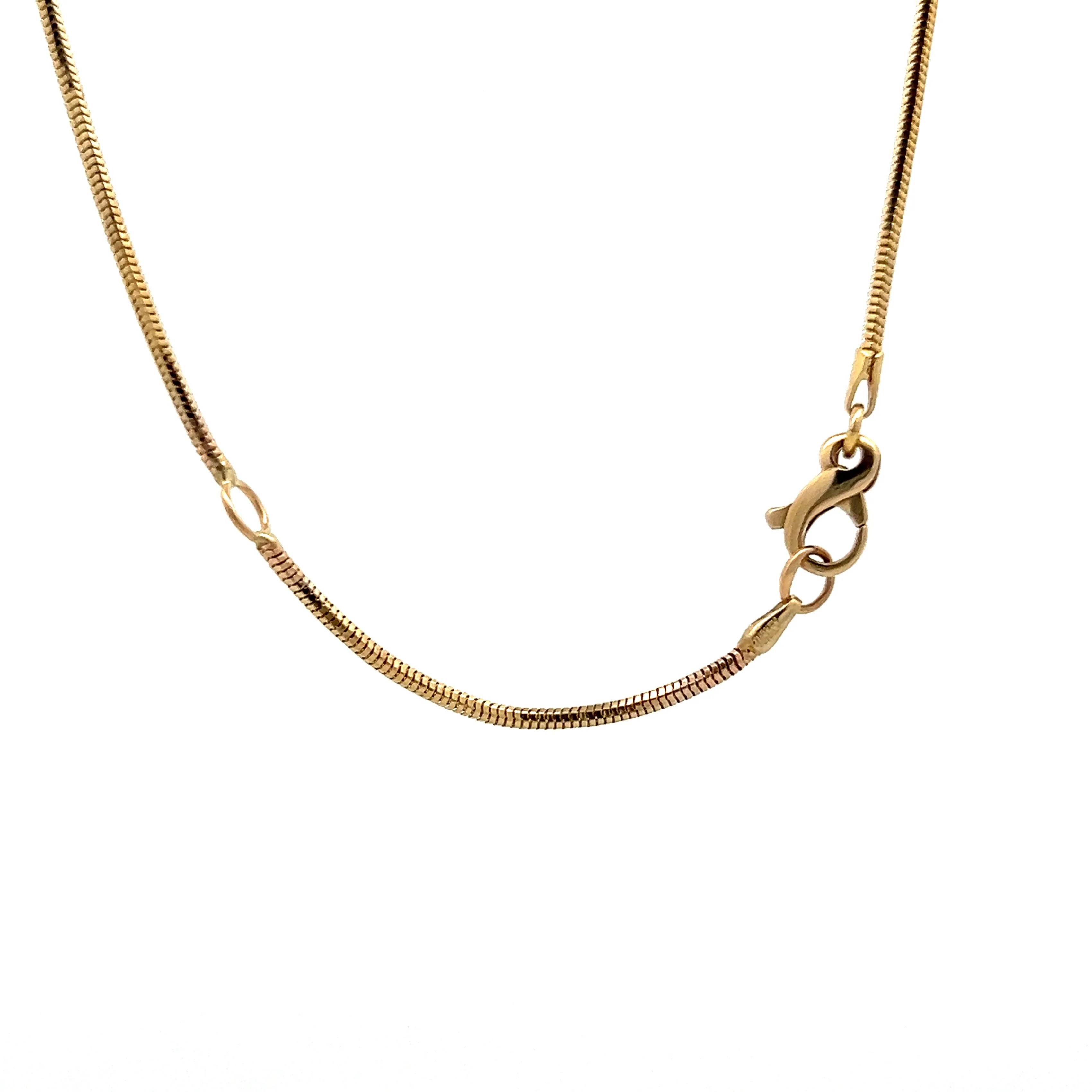 Unisex Snake Chain Necklace in 14k Yellow Gold - Image 4