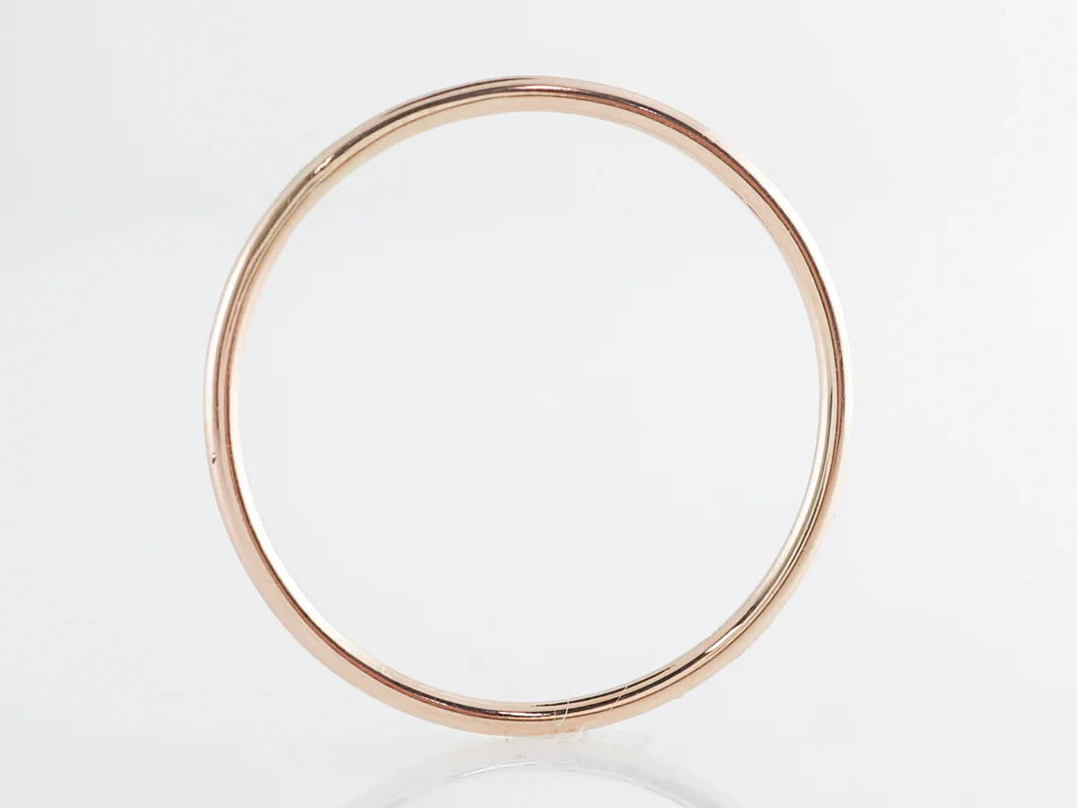 Very Thin Plain Wedding Band in 14k Yellow Gold - Image 2
