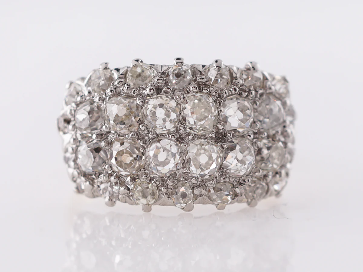Victorian Diamond Cocktail Ring in Gold & Platinum