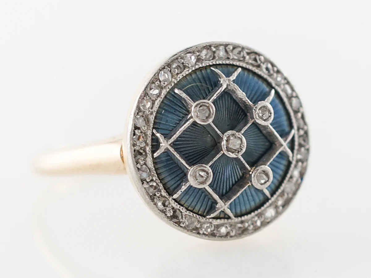 Victorian Diamond Right Hand Ring in Yellow Gold - Image 3