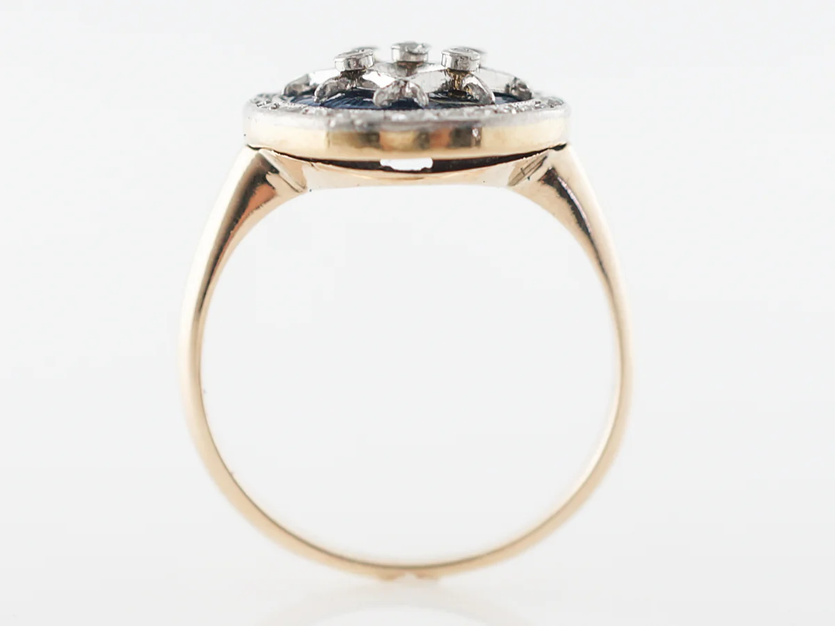 Victorian Diamond Right Hand Ring in Yellow Gold - Image 4