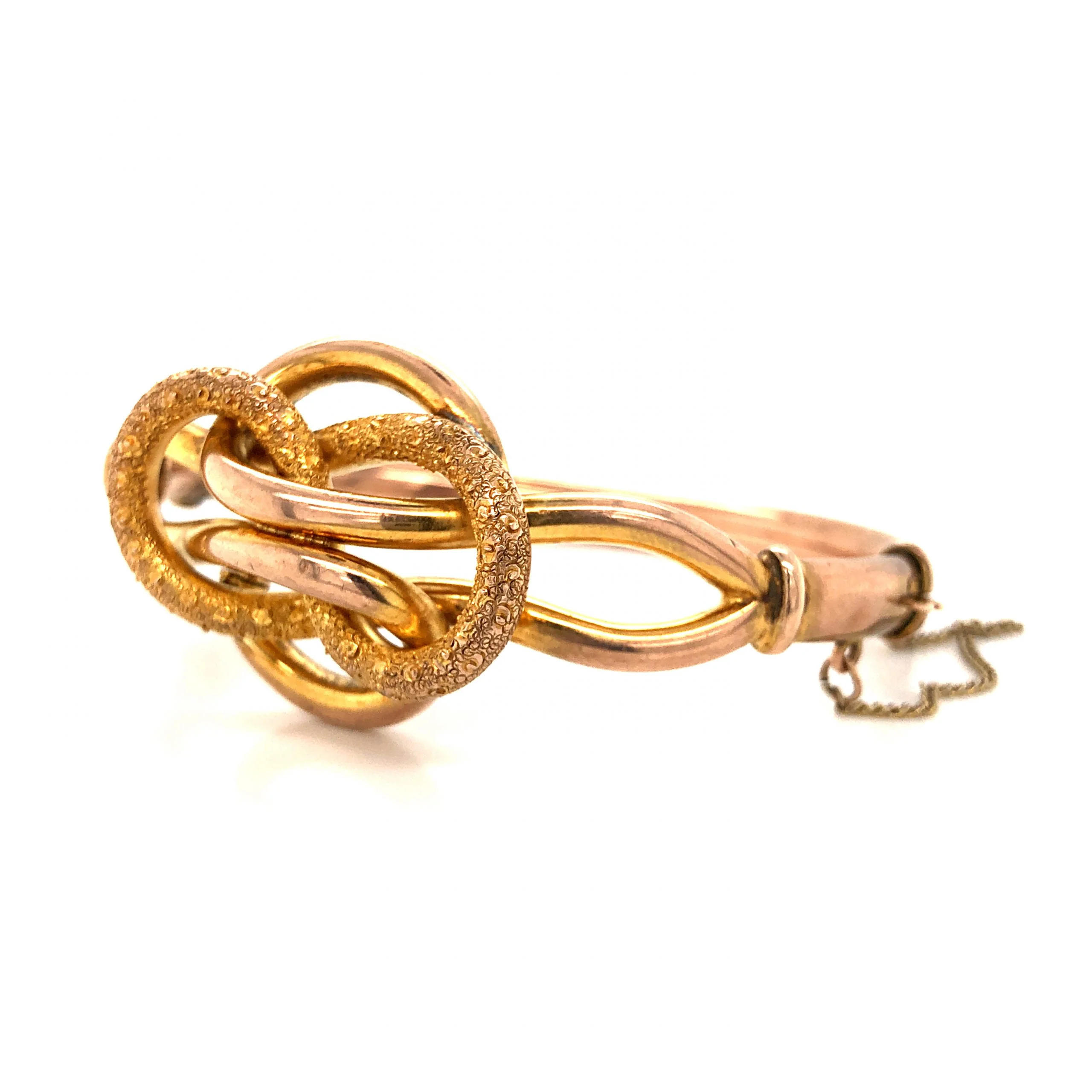Victorian Knot Bangle Bracelet in 10k Gold - Image 2