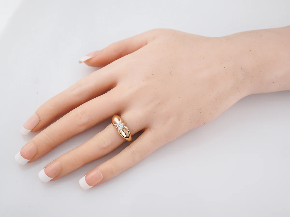 Victorian Solitaire Old Euro Diamond Engagement Ring - Image 7