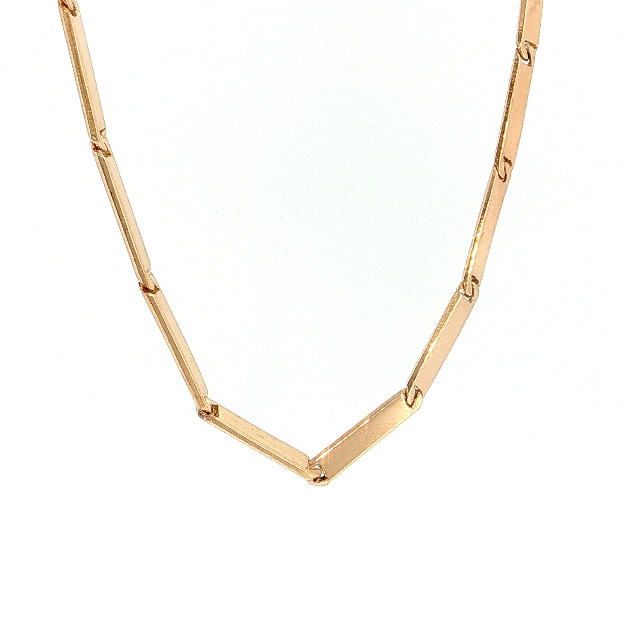 Victorian Watch Fob Chain Necklace 14k Yellow Gold - Image 2