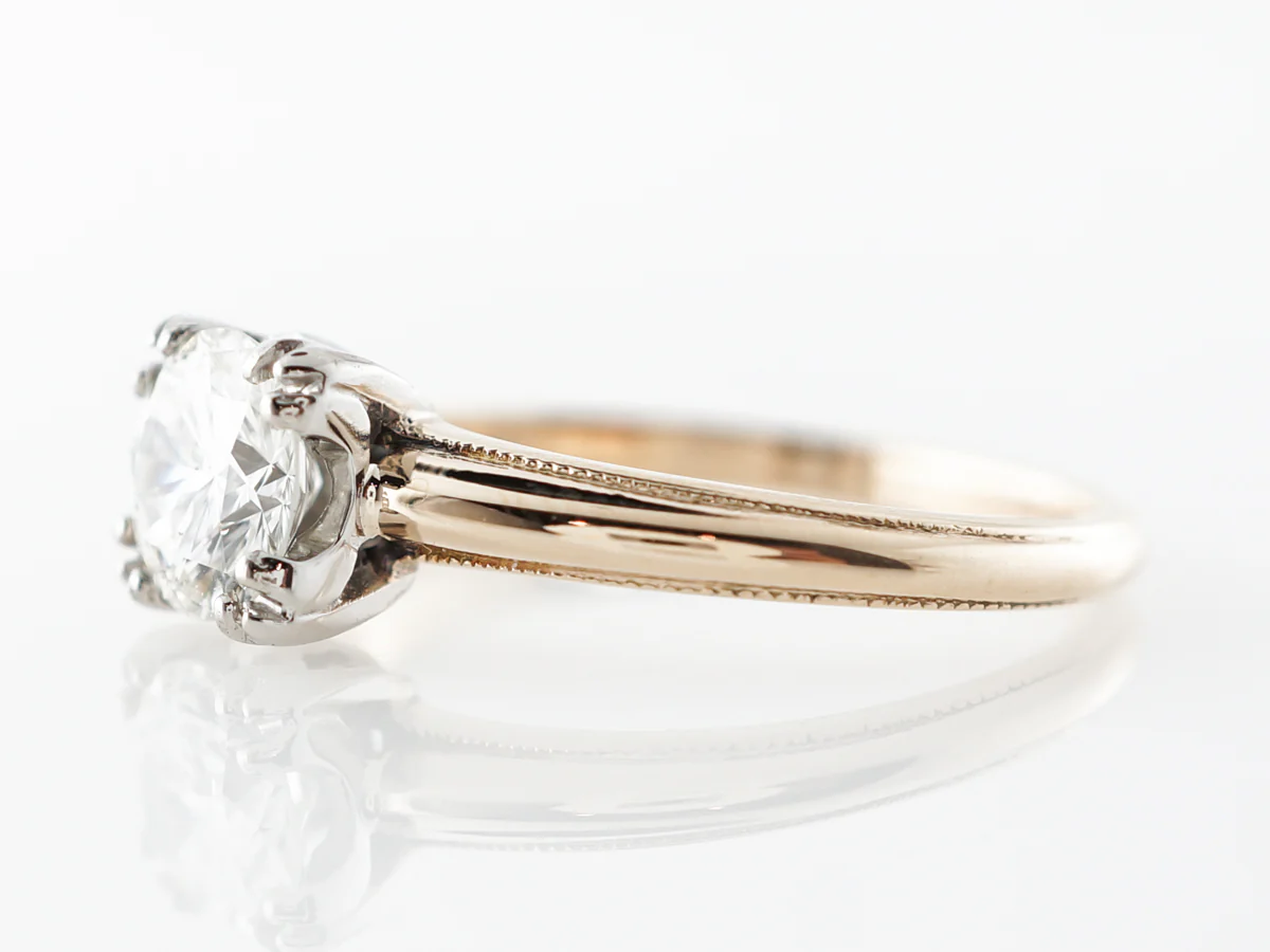 Vintage 1950's Retro Diamond Engagement Ring in 14k - Image 2