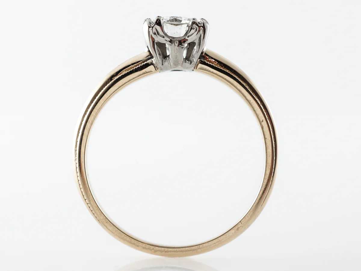 Vintage 1950's Retro Diamond Engagement Ring in 14k - Image 4
