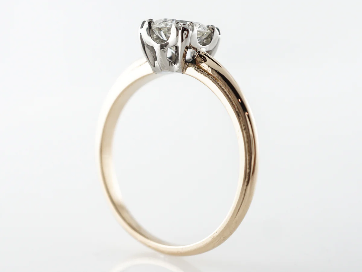 Vintage 1950's Retro Diamond Engagement Ring in 14k - Image 5