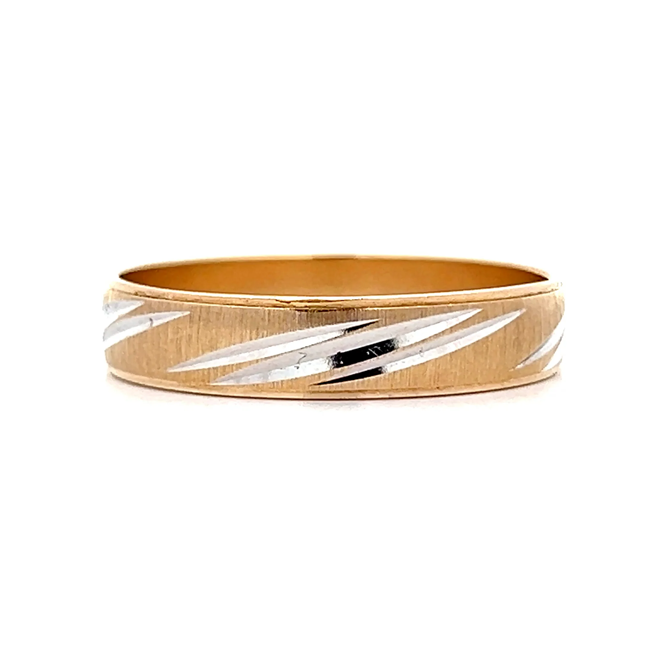 Vintage 1960s 5mm Wedding Band in 10k