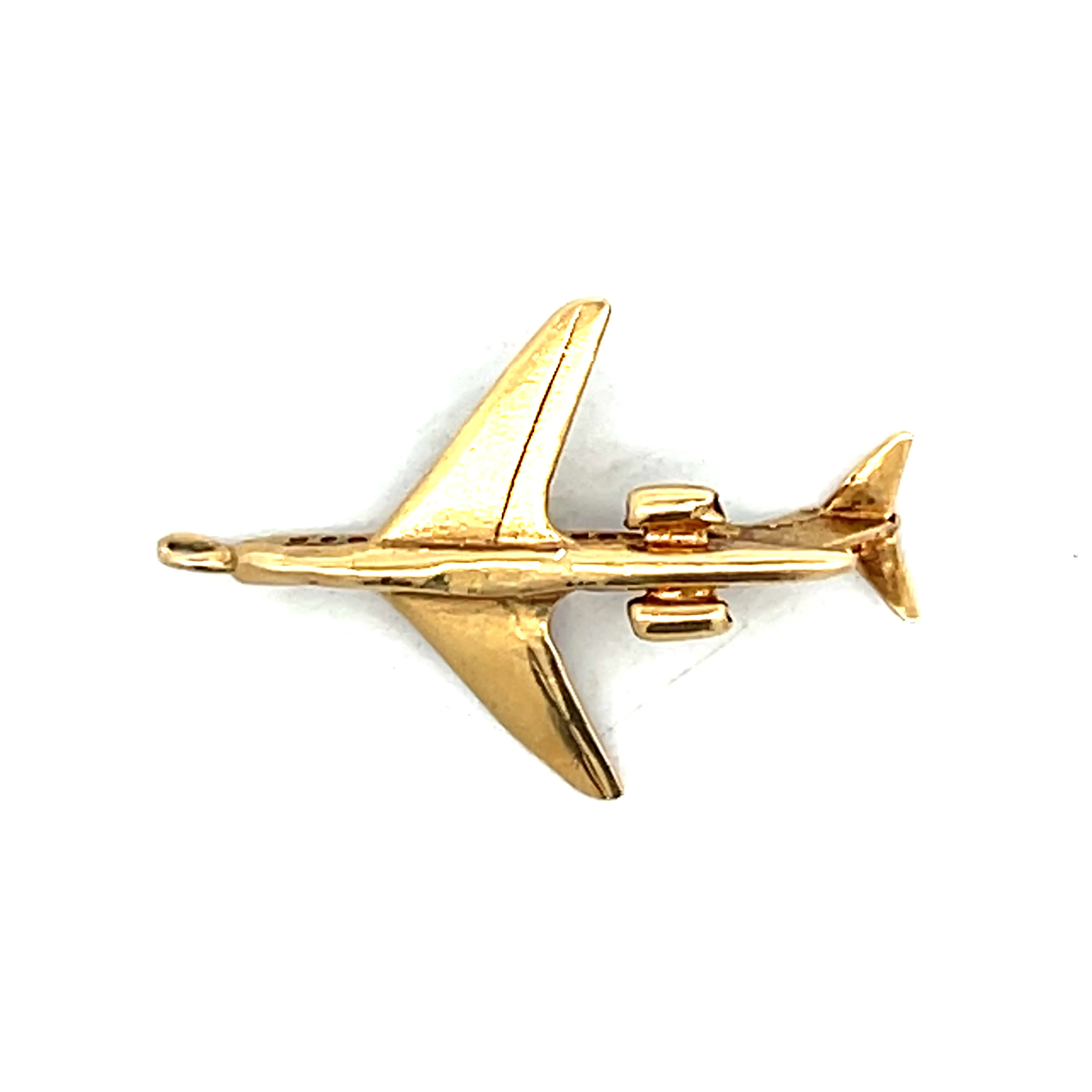 Vintage 1960s Airplane Charm in 14k Yellow Gold - Image 3