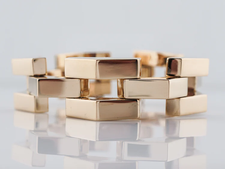 Vintage Bracelet Mid-Century in 14k Yellow Gold