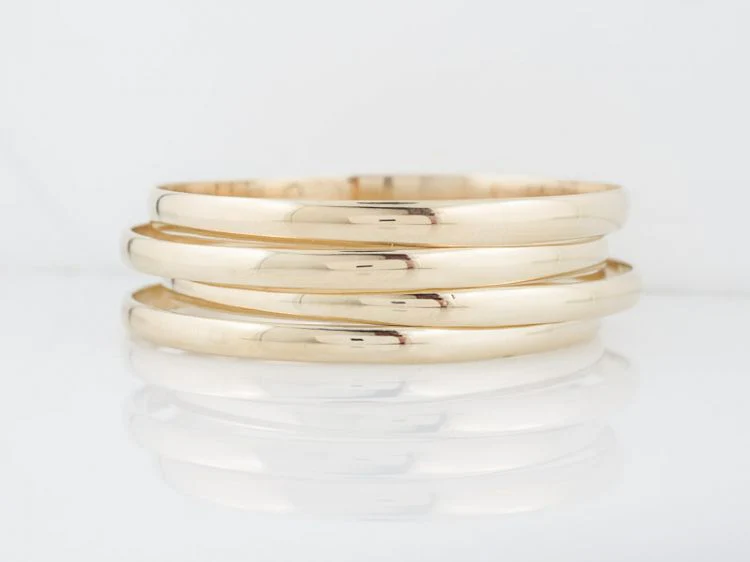 Vintage Bracelet Mid-Century in 14k Yellow Gold - Image 2
