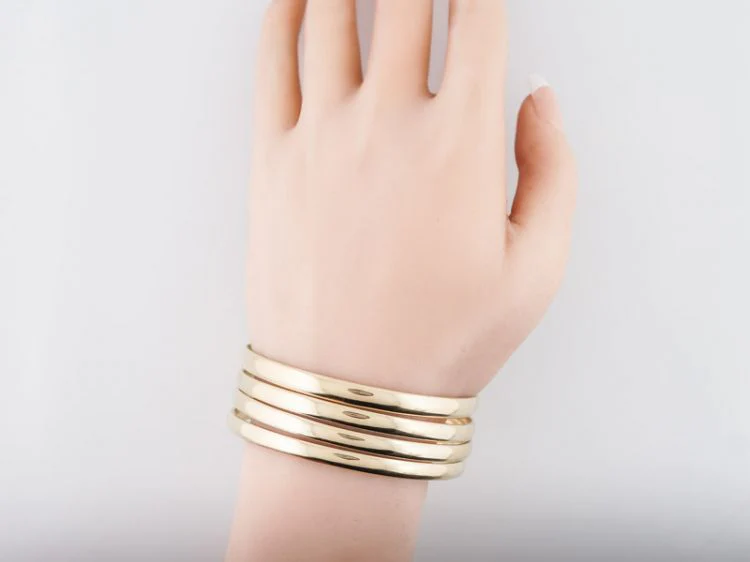 Vintage Bracelet Mid-Century in 14k Yellow Gold - Image 3