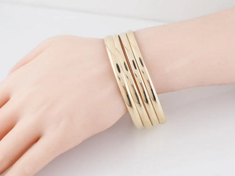 Vintage Bracelet Mid-Century in 14k Yellow Gold - Image 4