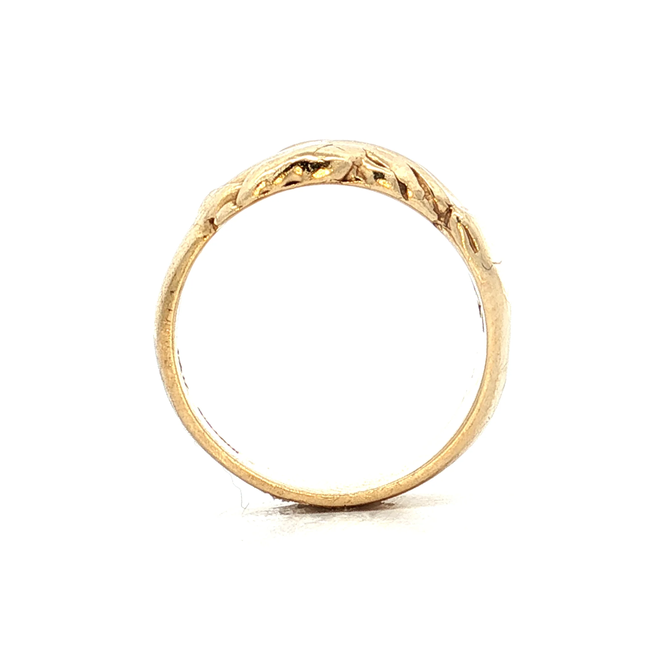 Vintage Hand Holding Ring in 10k Yellow Gold - Image 4