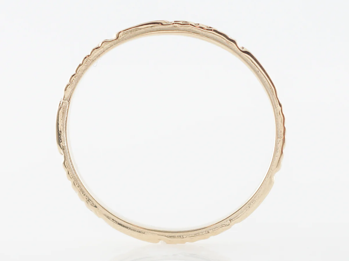Vintage Inspired Wedding Band w/ Orange Blossoms - Image 2