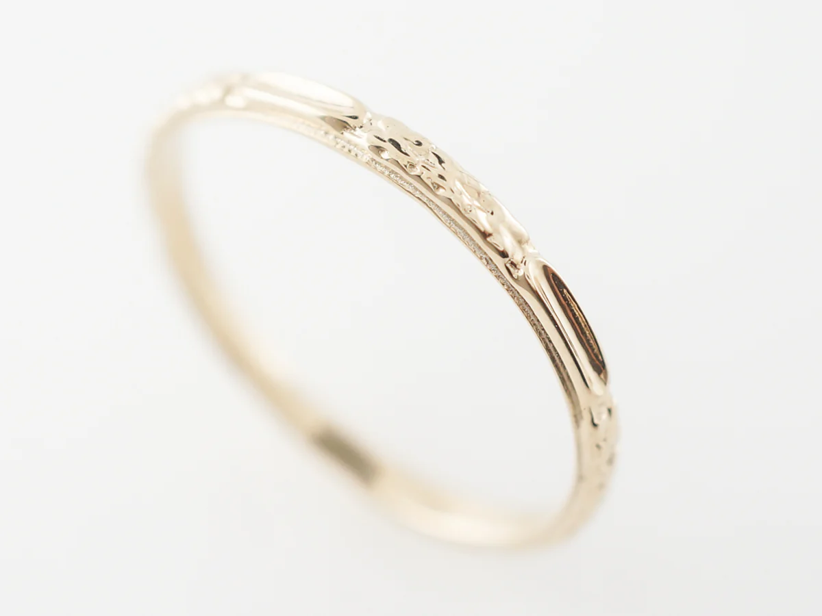 Vintage Inspired Wedding Band w/ Orange Blossoms - Image 4