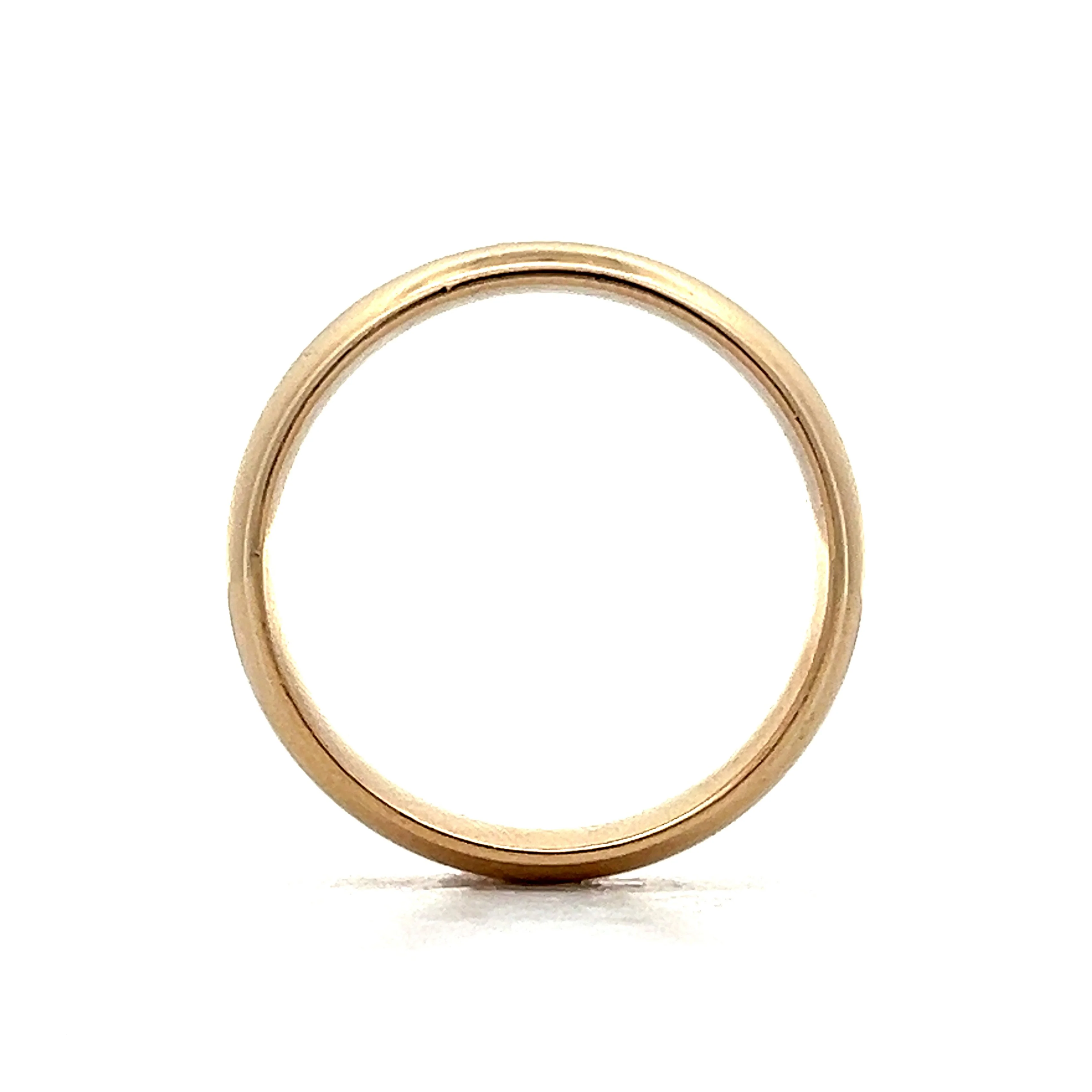 Vintage Men's Milgrain Wedding Band in 14k Yellow Gold - Image 4