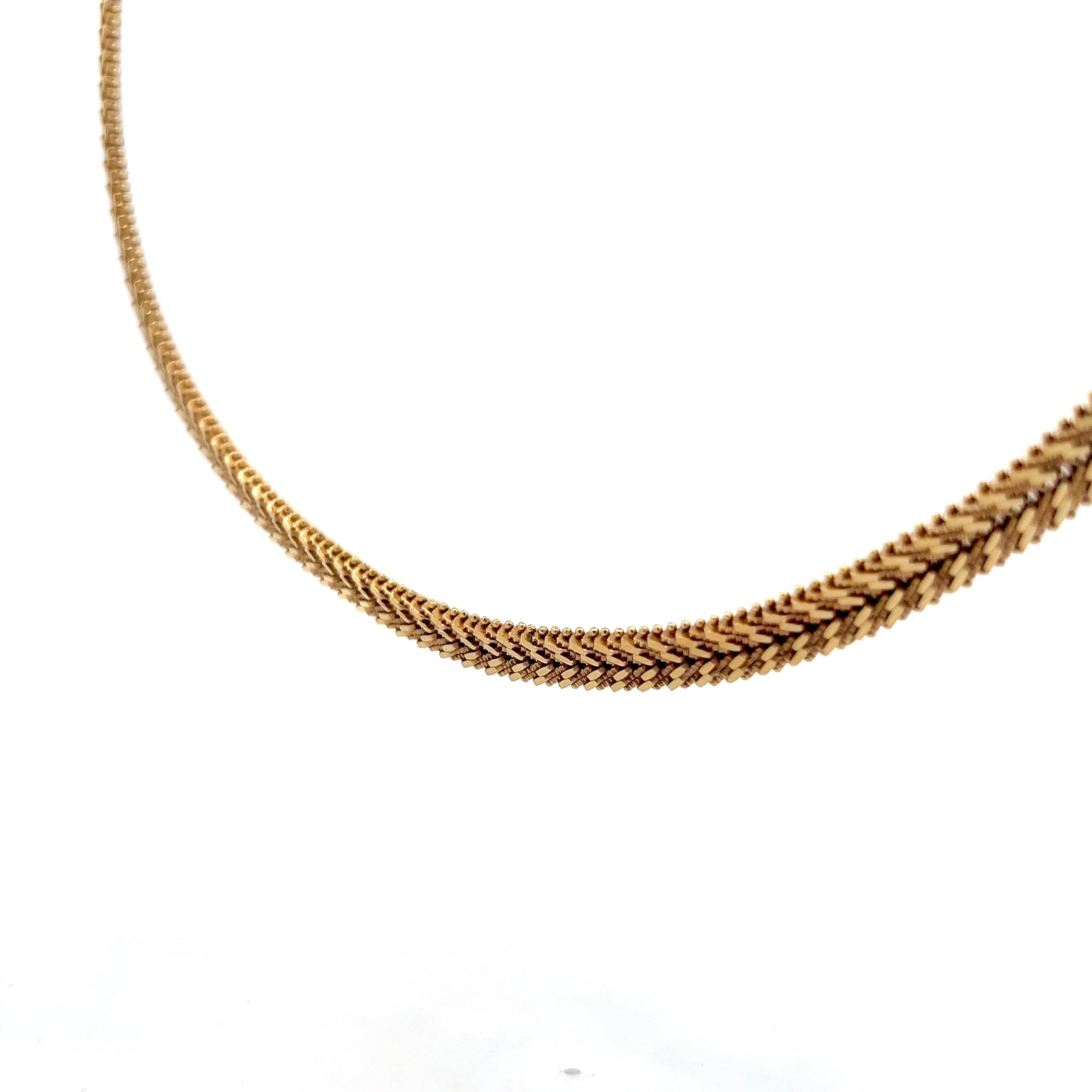 Vintage Mid-Century Collar Necklace in 18k - Image 2