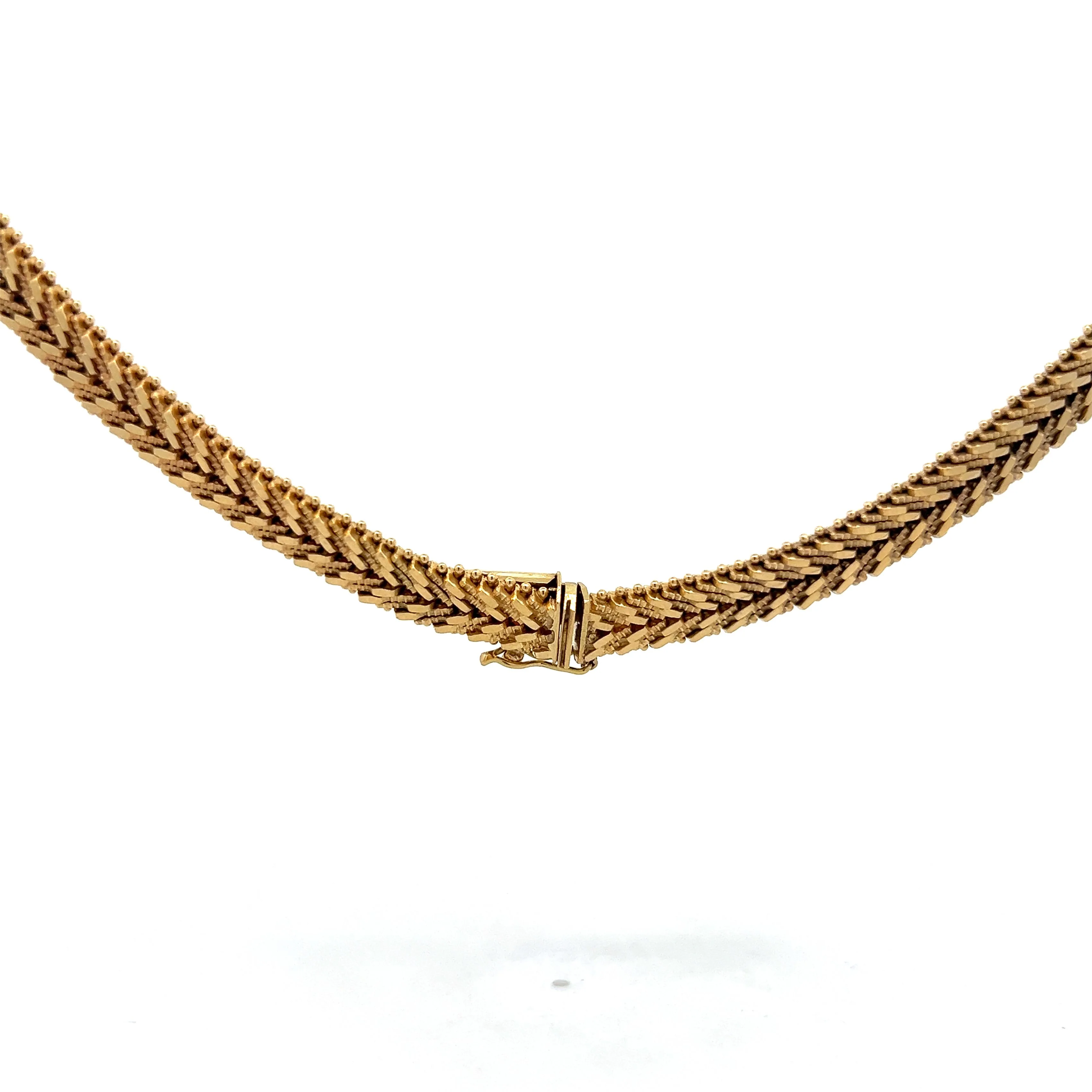Vintage Mid-Century Collar Necklace in 18k - Image 4