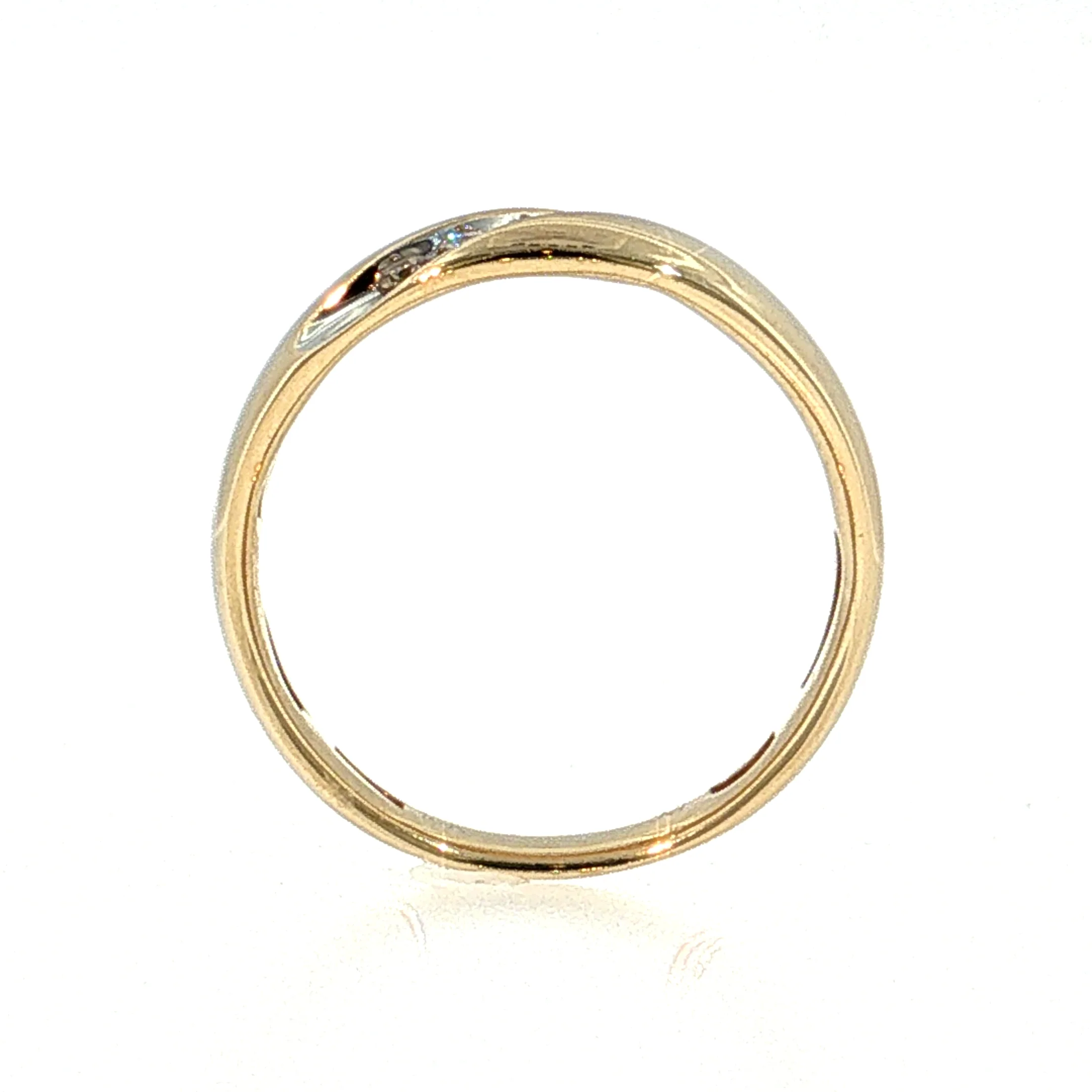 Vintage Mid-Century Diamond Wedding Band 10k Yellow Gold - Image 4