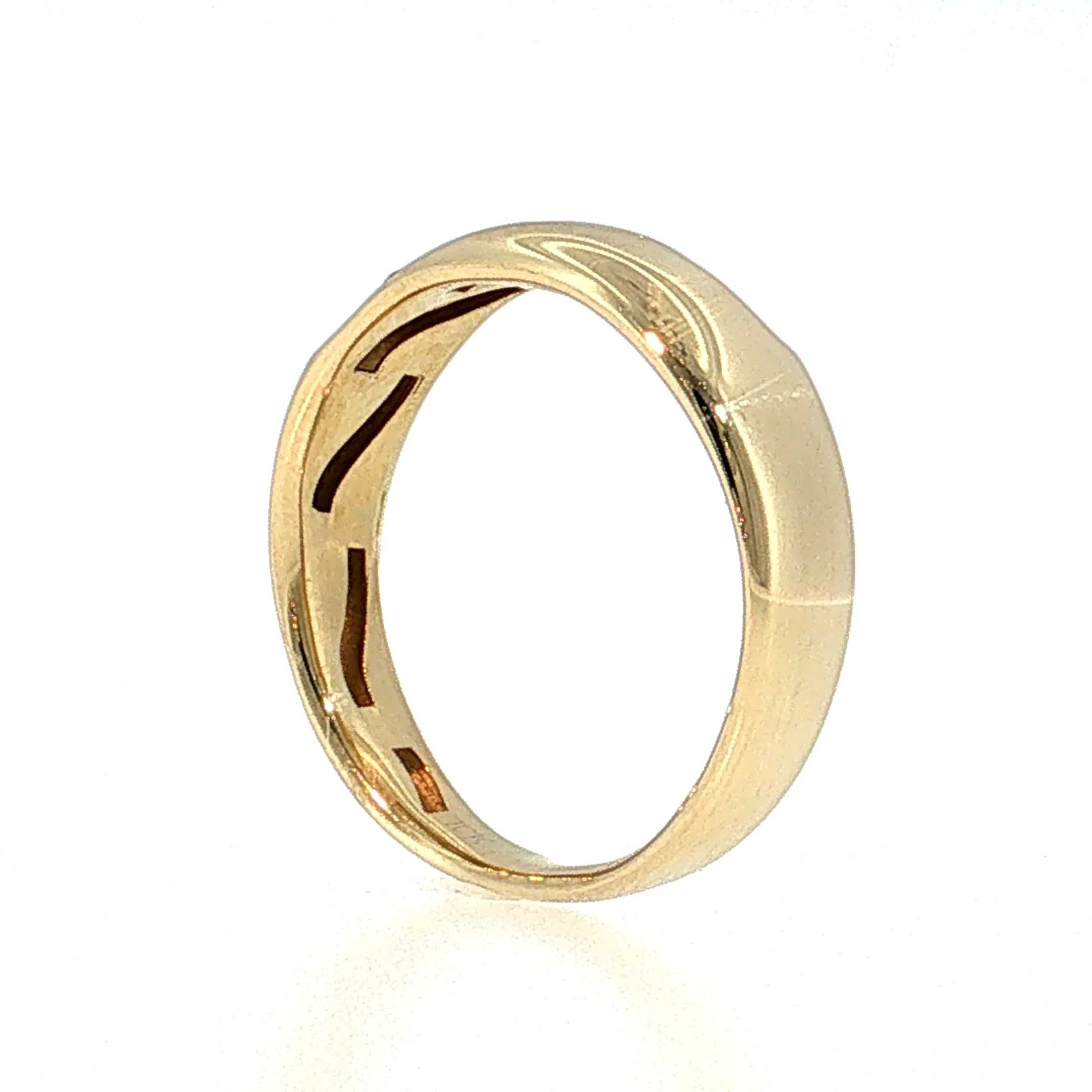 Vintage Mid-Century Diamond Wedding Band 10k Yellow Gold - Image 5