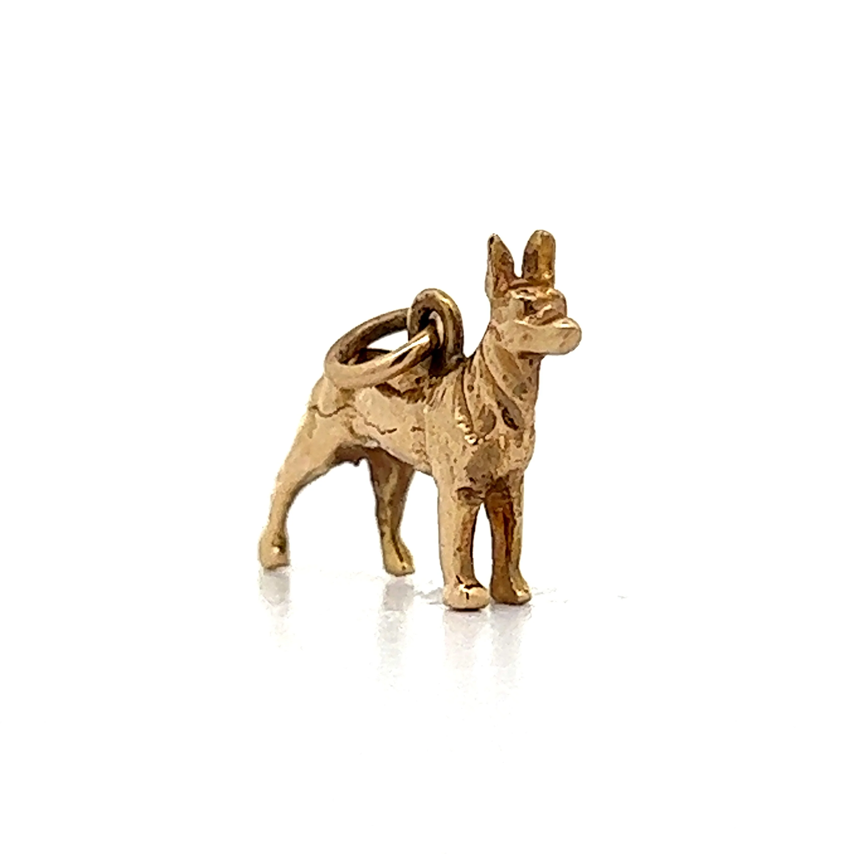 Vintage Mid-Century Dog Charm in 14k Yellow Gold - Image 3