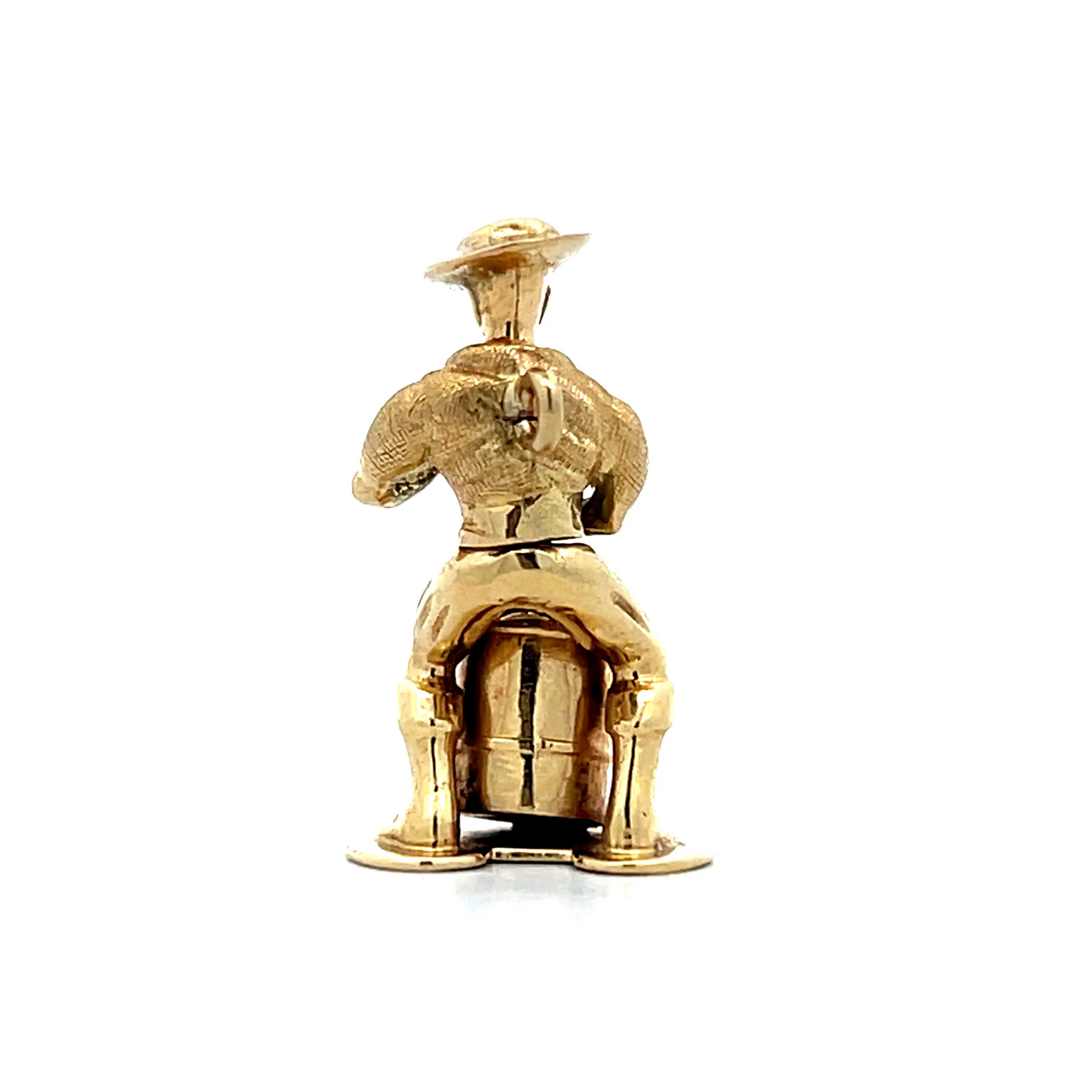 Vintage Mid-Century Jamaican Drummer Charm in 14k - Image 4