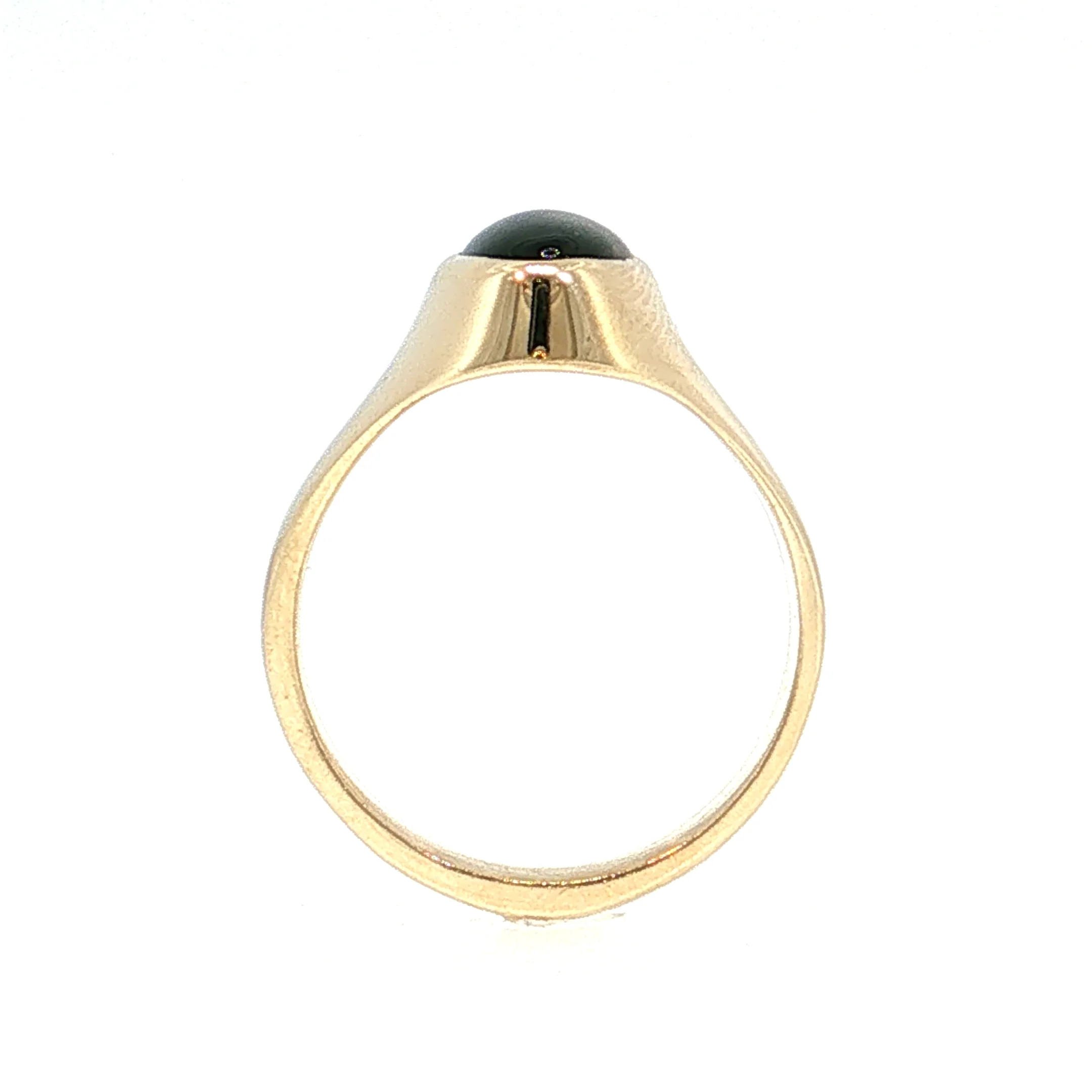 Vintage Mid-Century Onyx Men's Ring 14k - Image 4