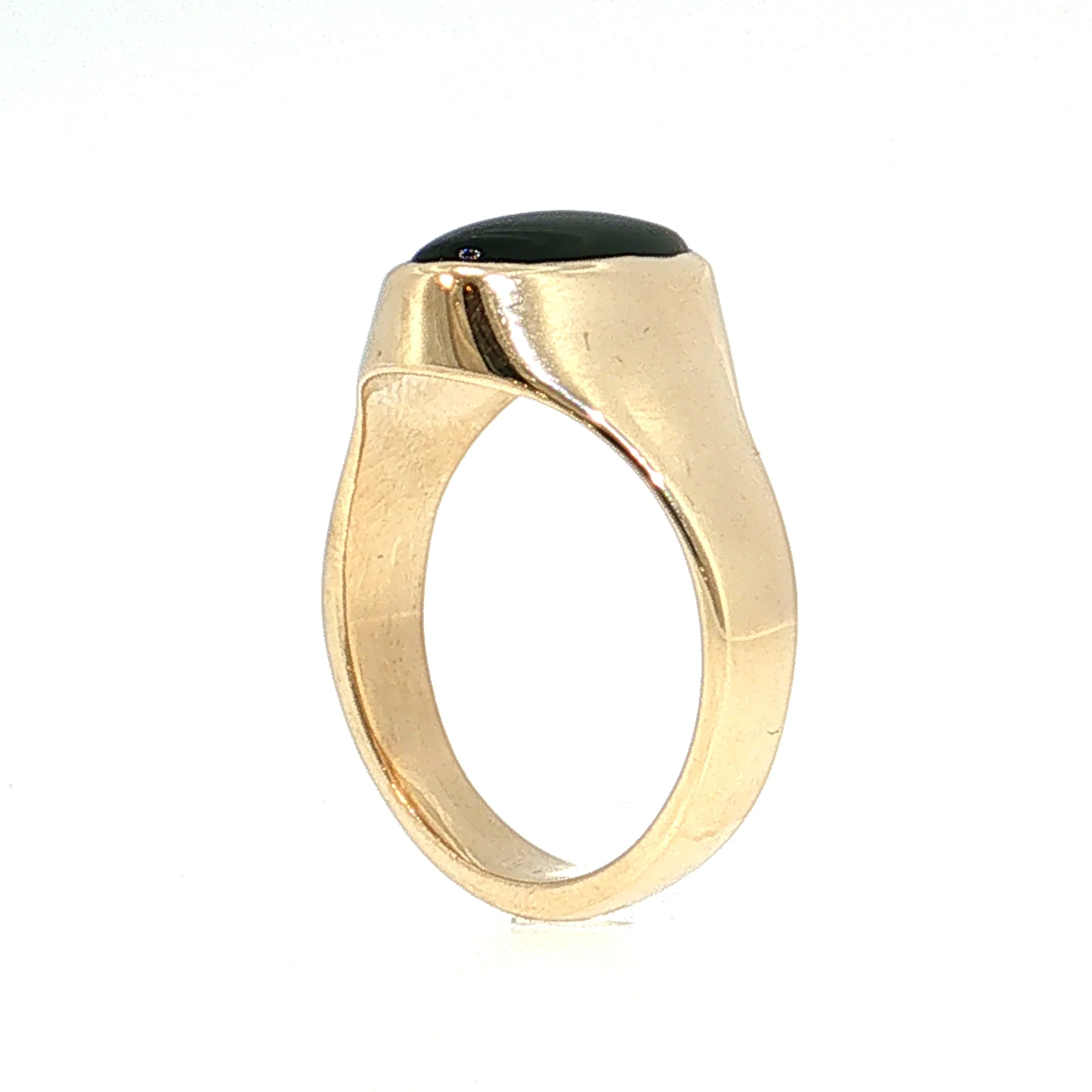 Vintage Mid-Century Onyx Men's Ring 14k - Image 5