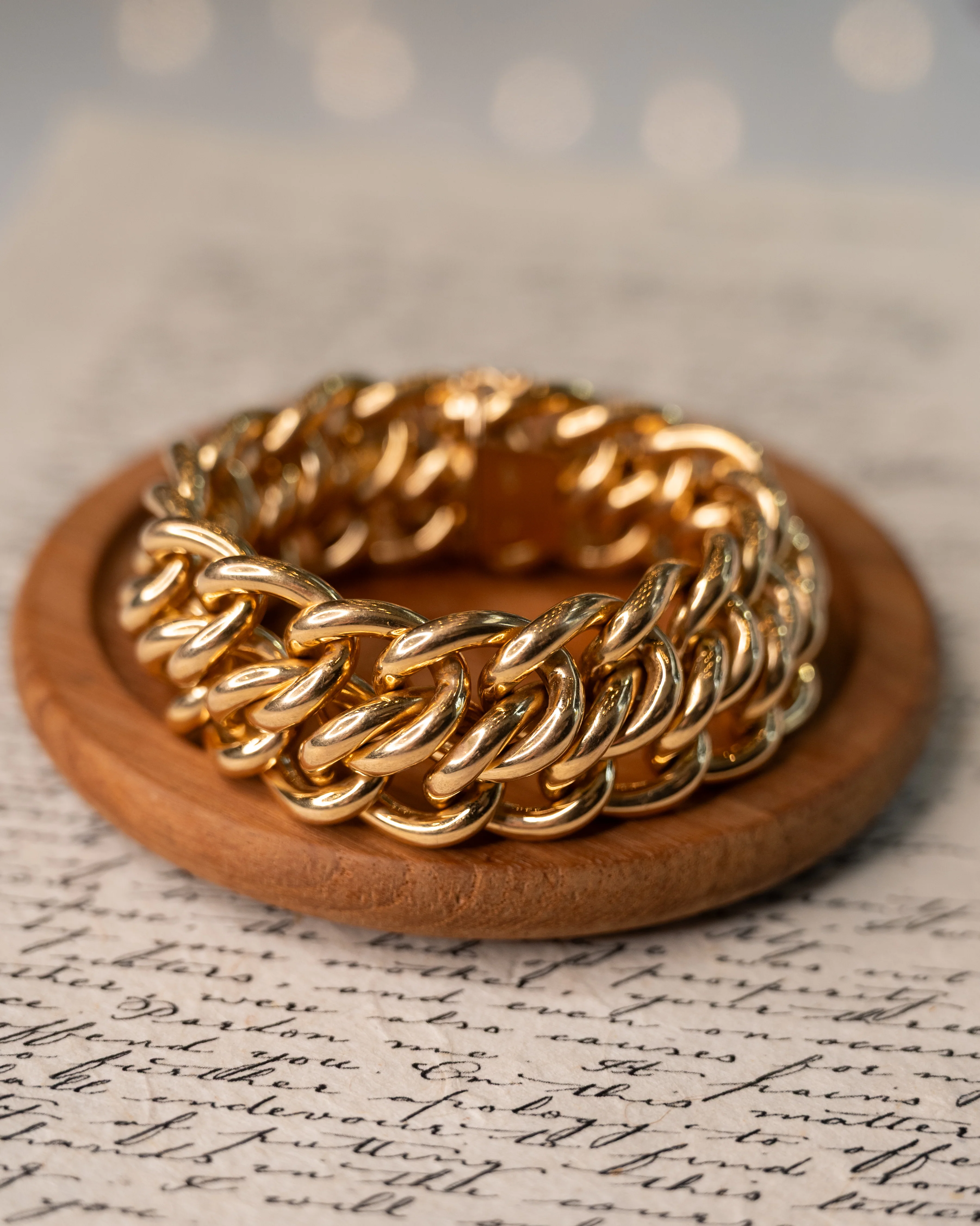 Vintage Mid-Century Woven Link Bracelet in 18k - Image 5