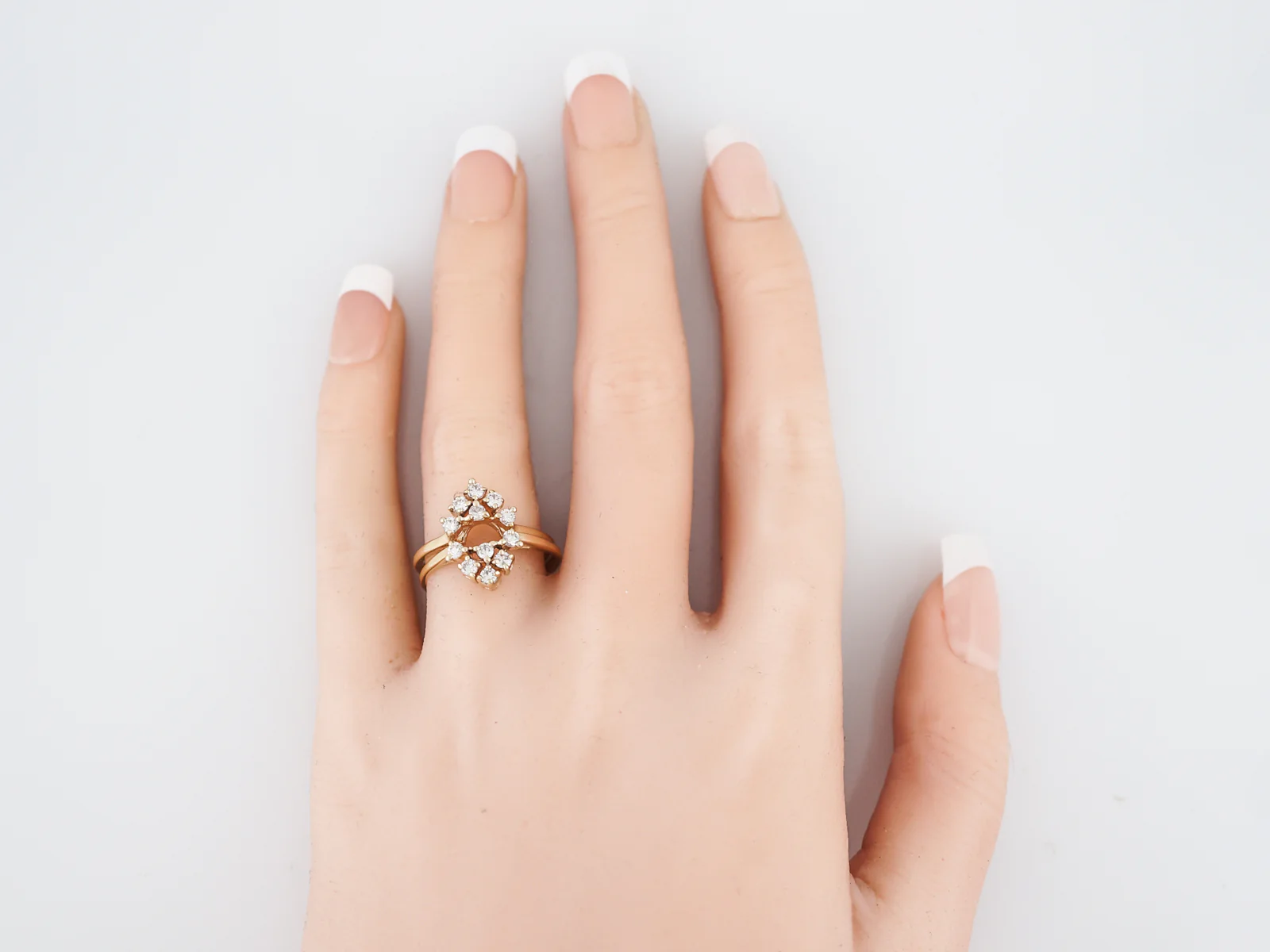 Vintage Ring Guards Retro .36 Round Brilliant Cut Diamonds in 14k Yellow Gold - Image 7