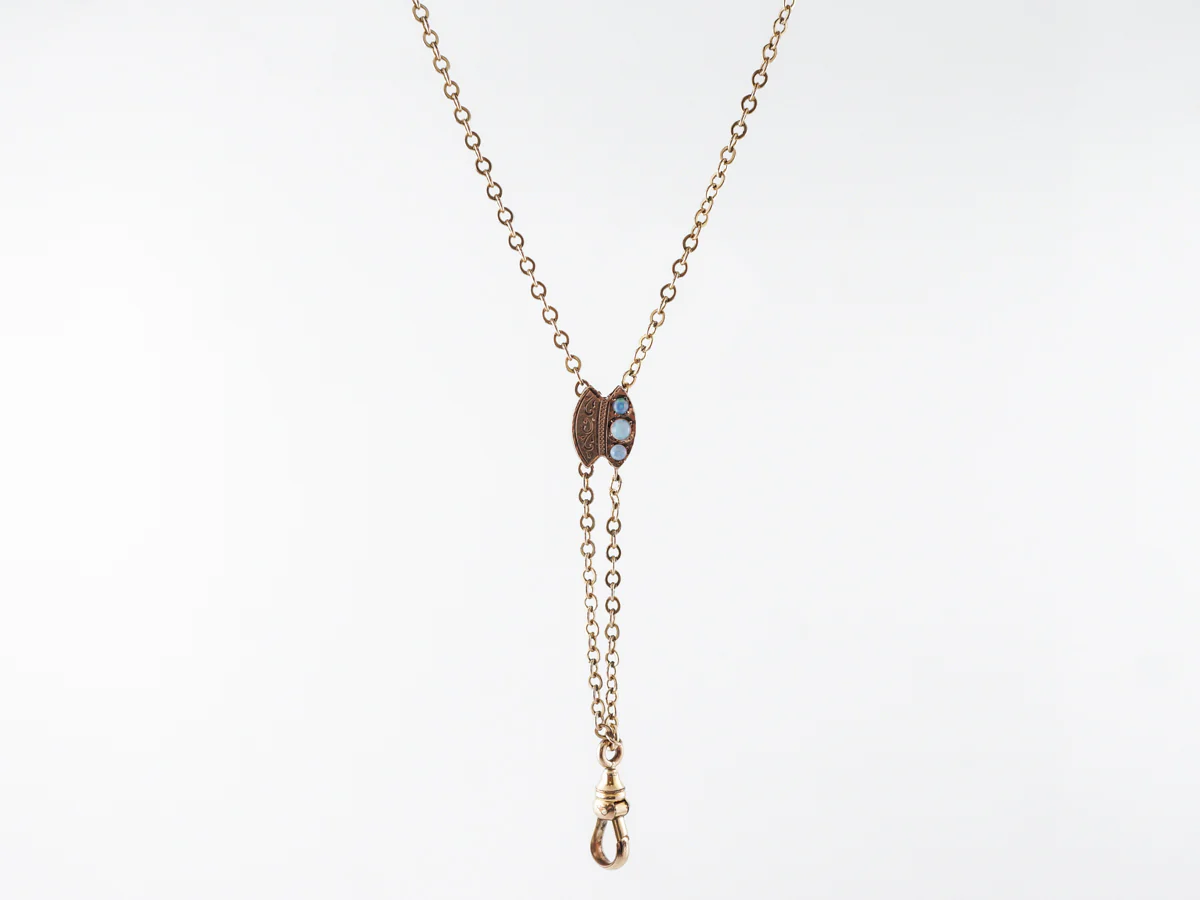 Vintage Victorian Cabochon Opal Pendant - Image 4