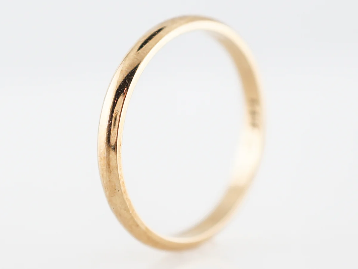 Vintage Wedding Band Mid-Century in 14k Yellow Gold - Image 3
