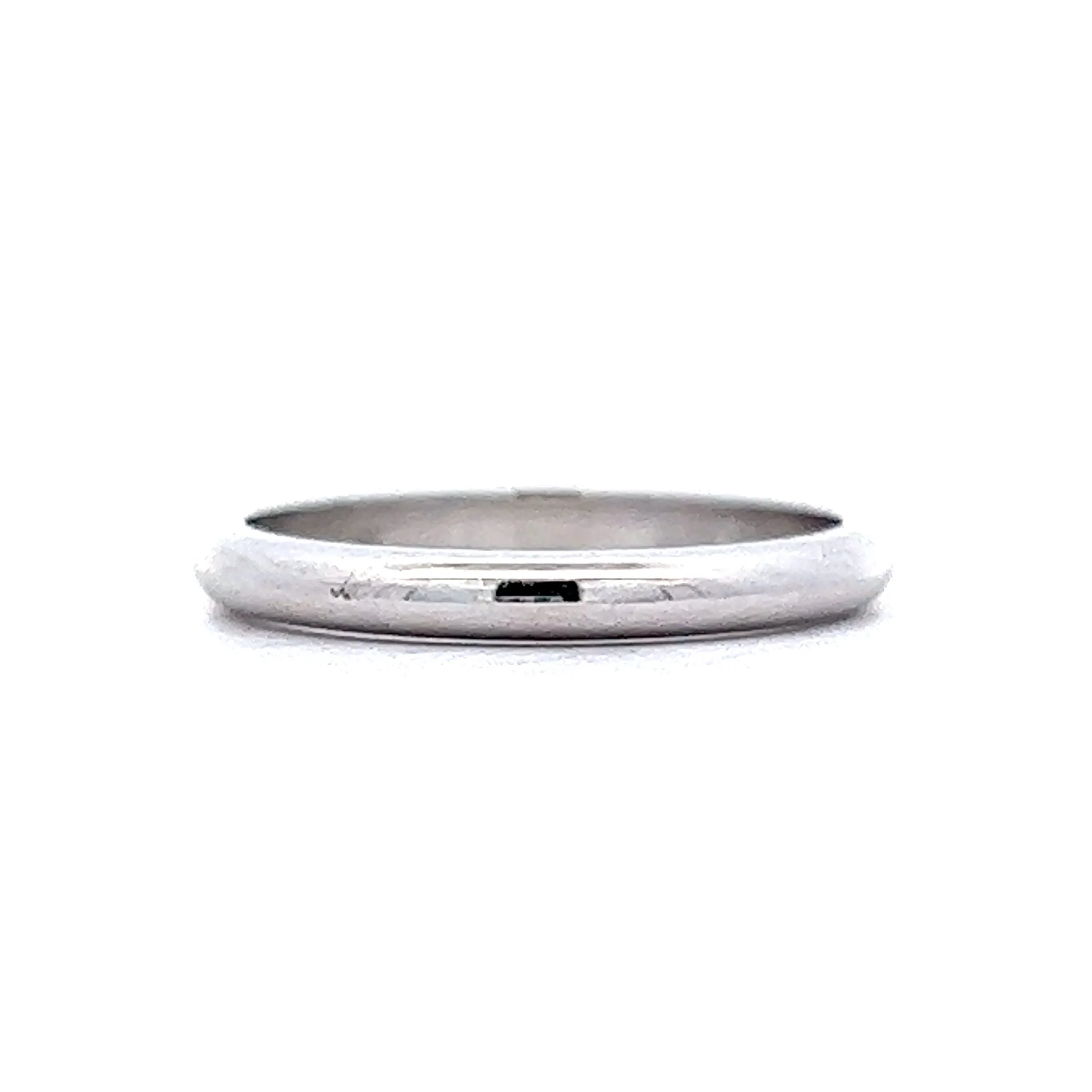 Wedding Band Modern in 14k White Gold
