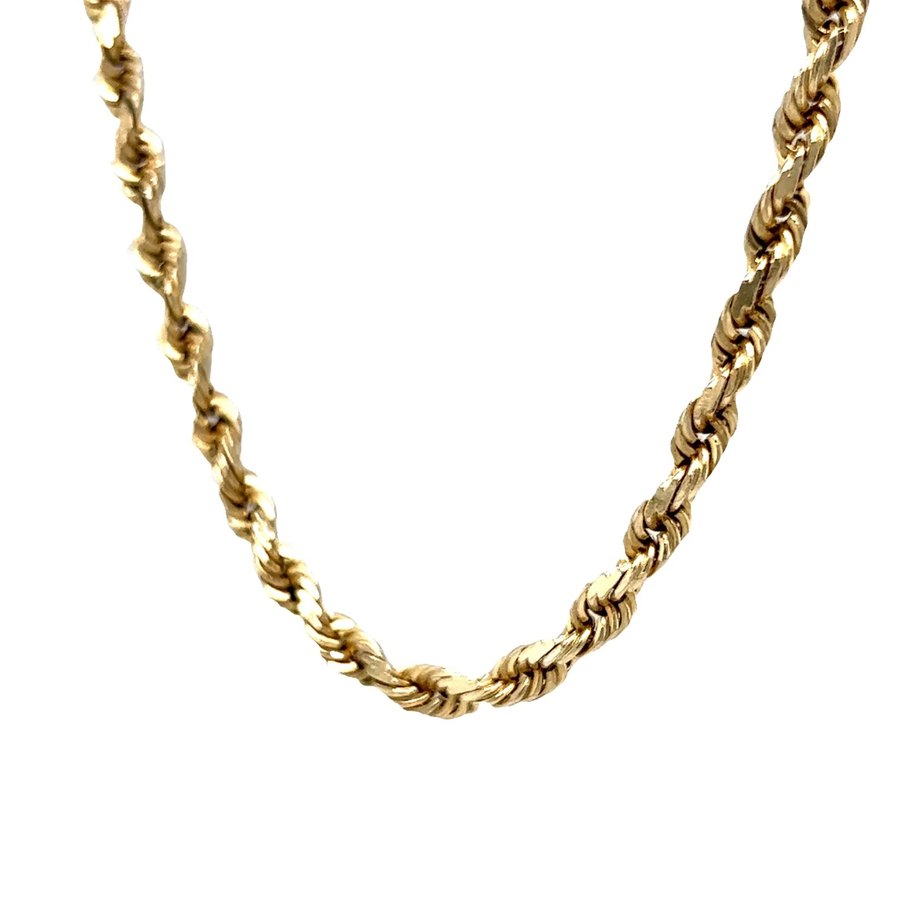 24 Inch Chain Necklace in 10k Yellow Gold - Image 2