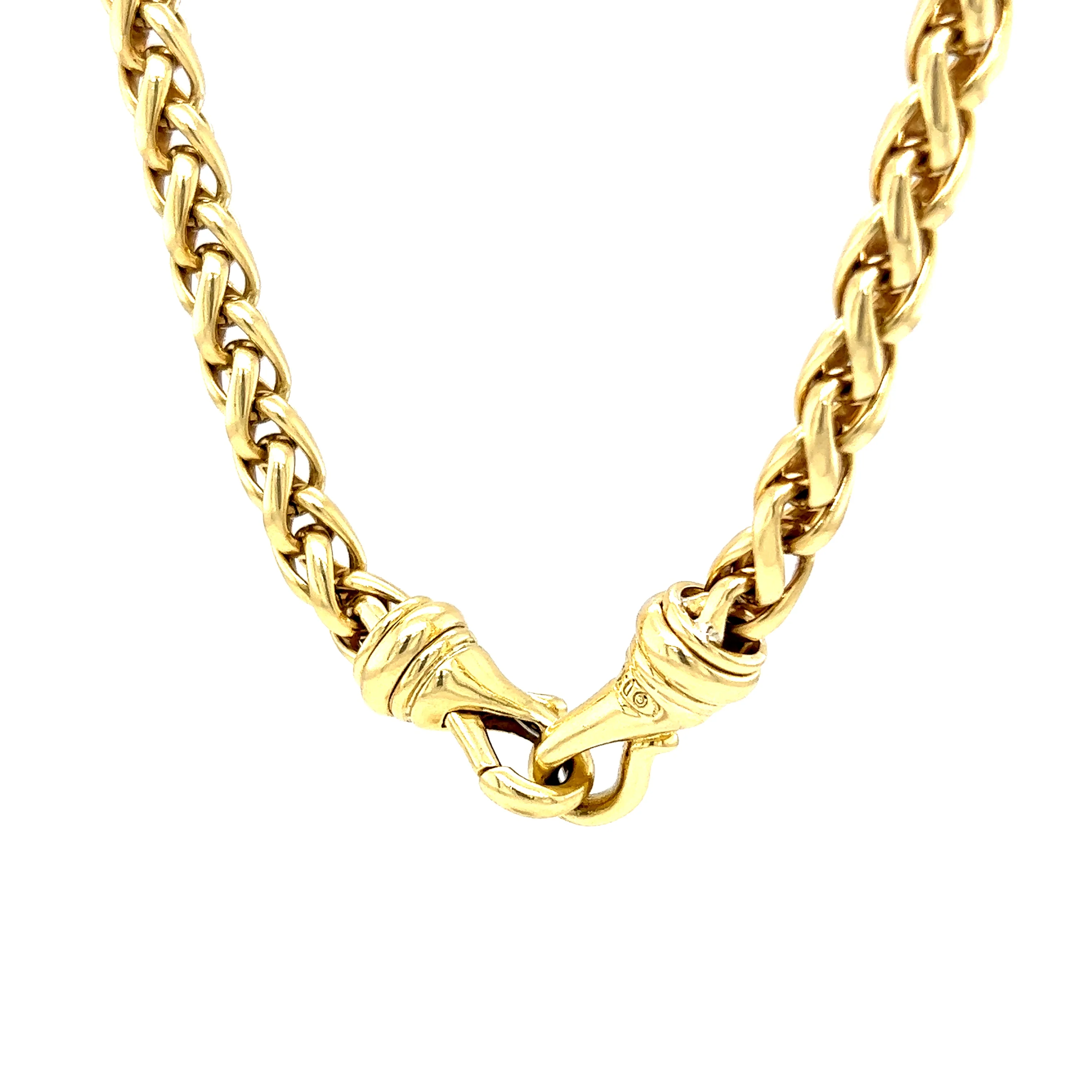 Yurman 6mm Wheat Chain Necklace in 18k Yellow Gold - Image 2